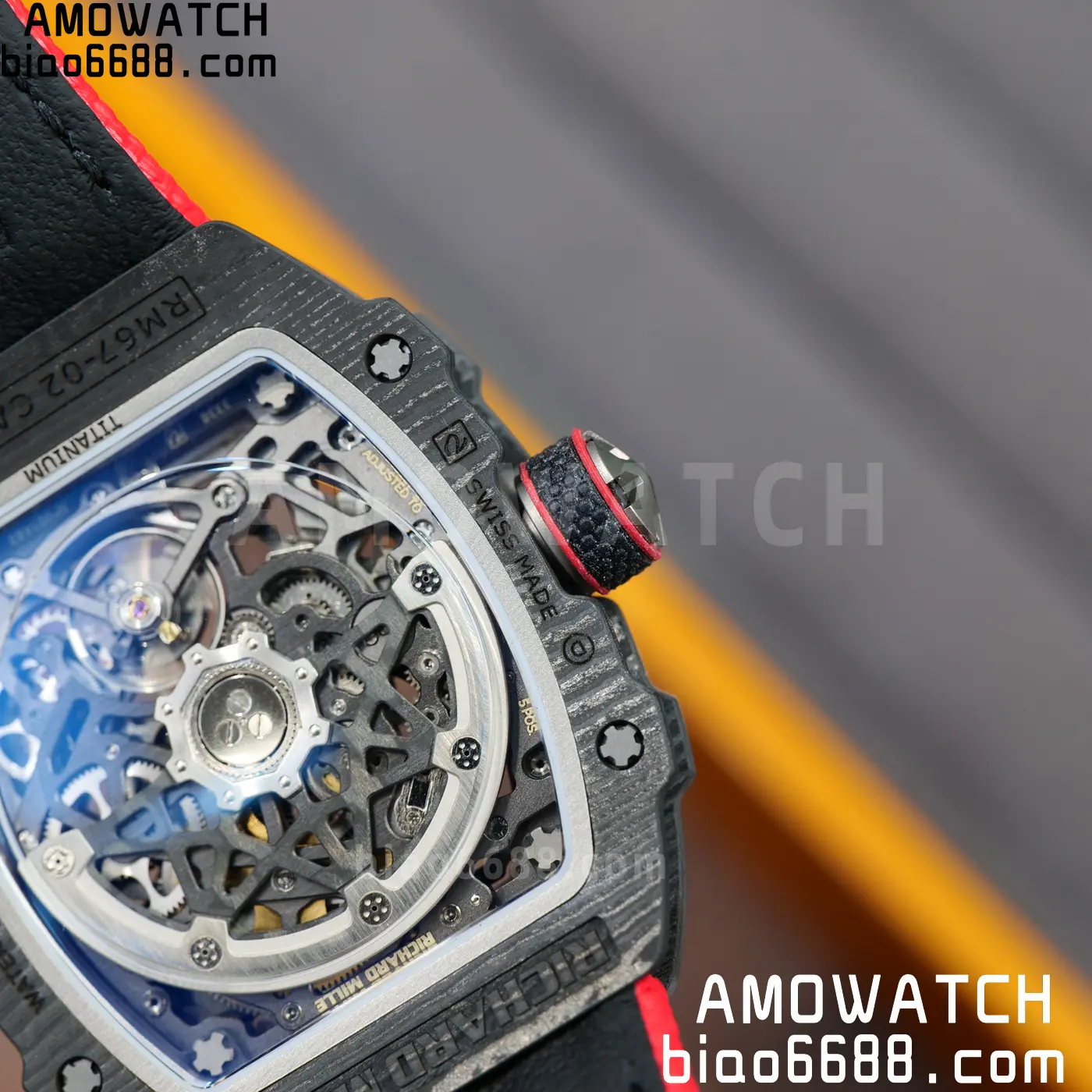 RICHARD MILLE RM67-02 Black NTPT RICH Factory 1:1 Italy Green/Red/White Skeleton Dial CRMA7 Super Clone 121 529fa8fdf016b3a 阿默表行AmoWatch