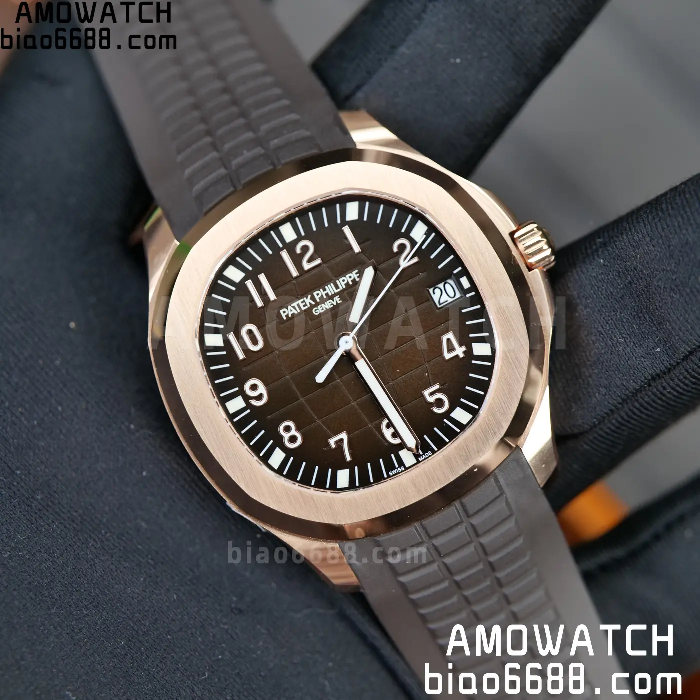 PP Aquanaut 5167R 40mm RG WSF 1:1 Best Edition Brown Dial On Brown Strap Super Clone DD330 Weighted 136g 103 554a8584237bee9 AMO Watch