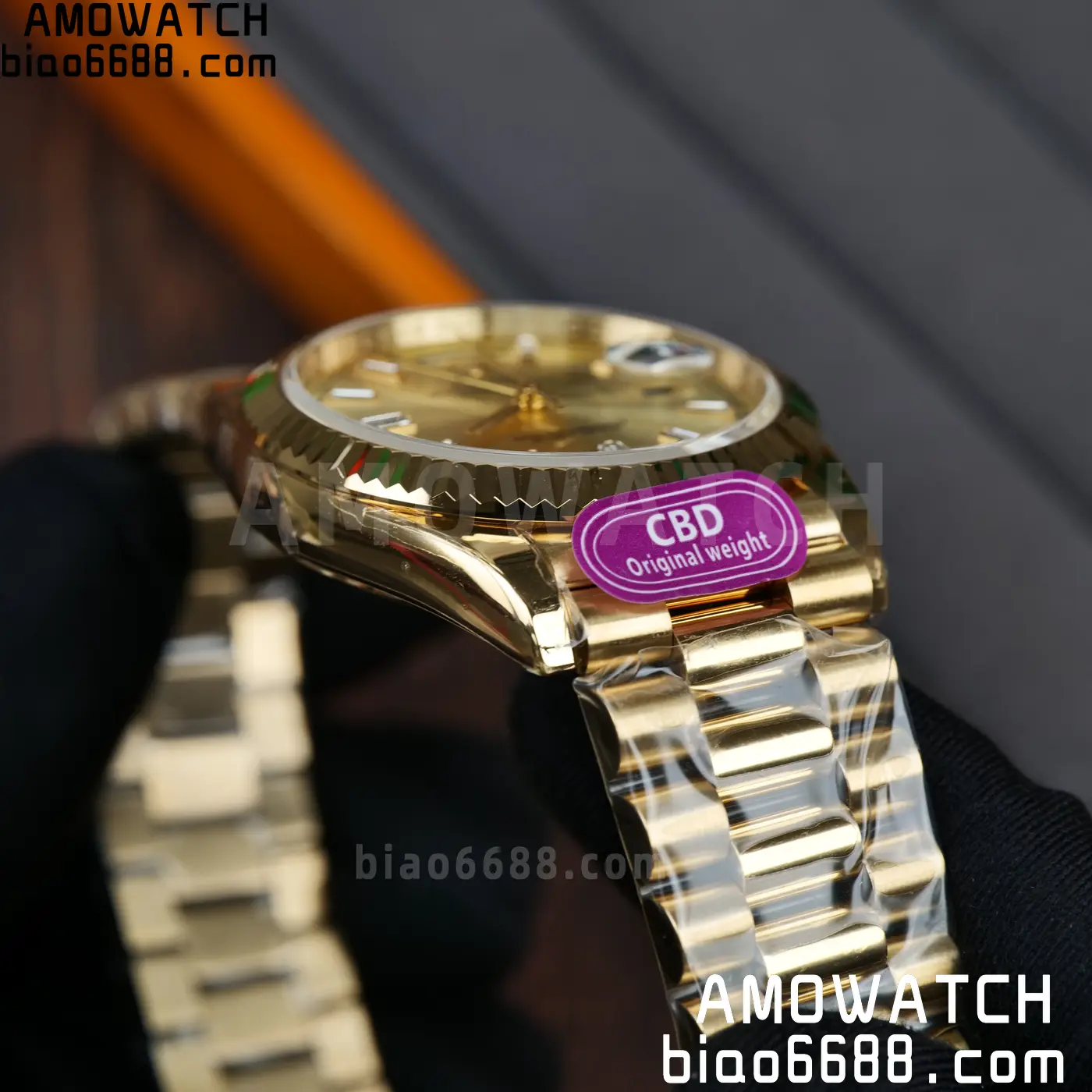 Rolex Day Date 40 YG CBDF 1:1 Best Edition YG Dial on President Bracelet VR3255 (210g) 70 55dfdda2939dc10 AMO Watch