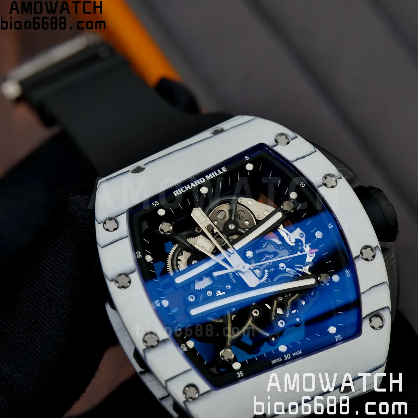 RICHARD MILLE RM61-01 RM6101 A9F 1:1 Best Edition Black Bezel Strap RMUL3 Free Sprung 90 5647bde5954e095 阿默表行AmoWatch