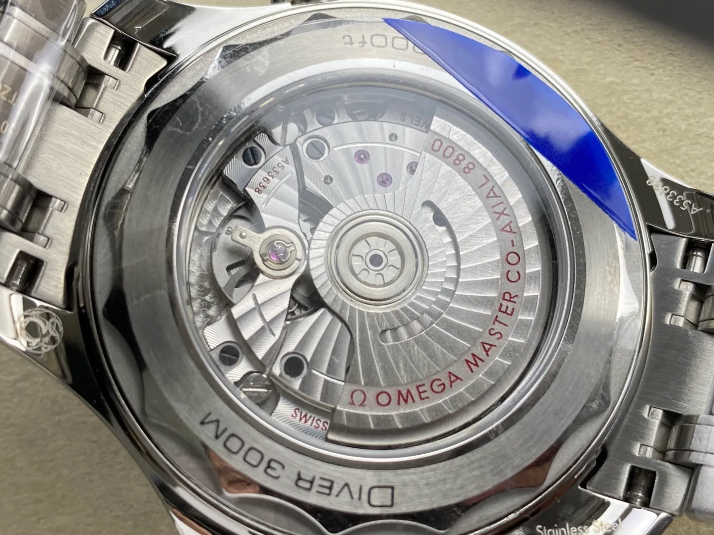 Seamaster Diver 300M SS ORF 1:1 Best Edition Blue Ceramic BlueDial on SS Bracelet (Free Spring) 35 58bbdd7960a5dab AMO Watch