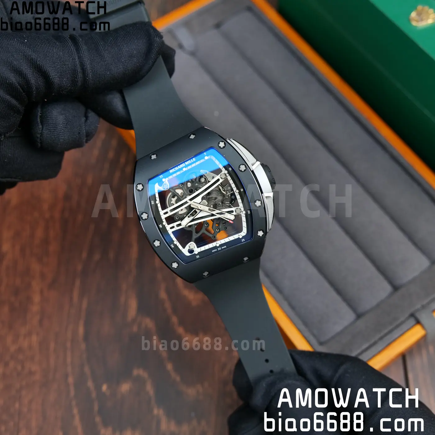 RICHARD MILLE RM61-01 RM6101 A9F 1:1 Best Edition Black Bezel White Strap RMUL3 Free Sprung 81 59f111dbfa4b35c 阿默表行AmoWatch