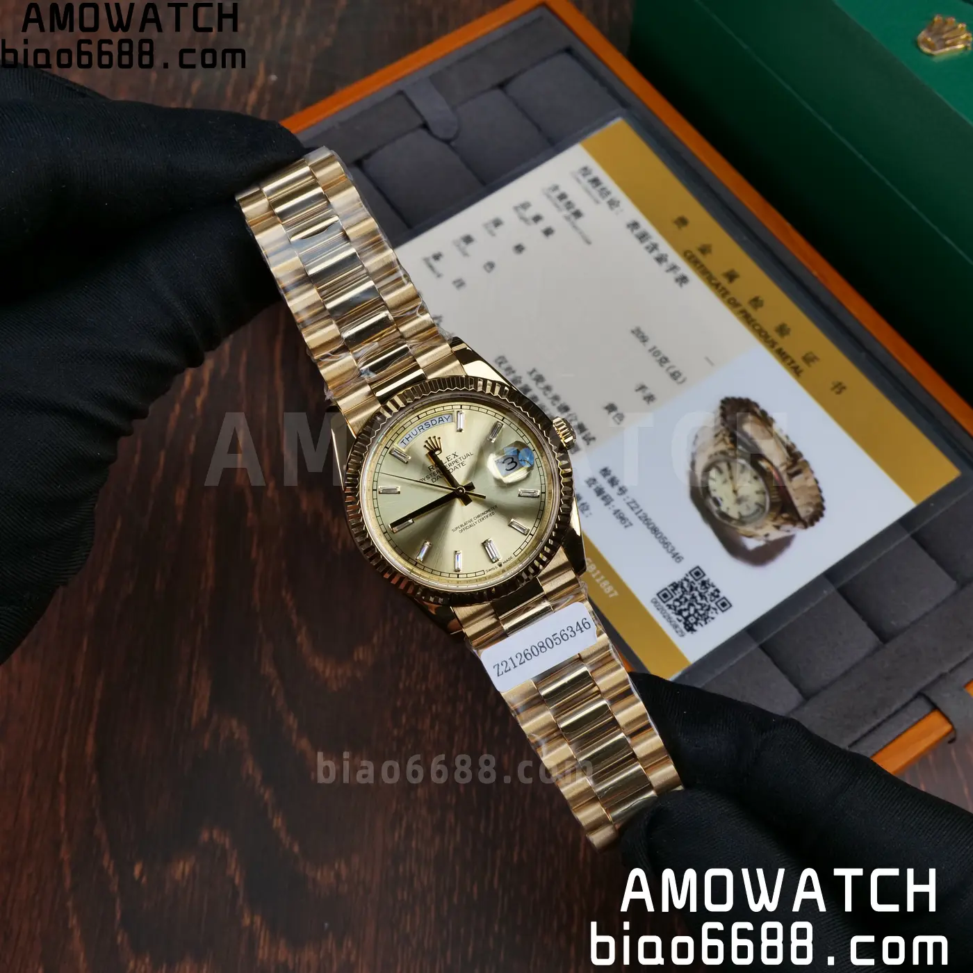 Custom Made Rolex Day Date 40 YG CBDF 1:1 Best Edition (Weighted) 60 5bfcd2d8488f813 AMO Watch