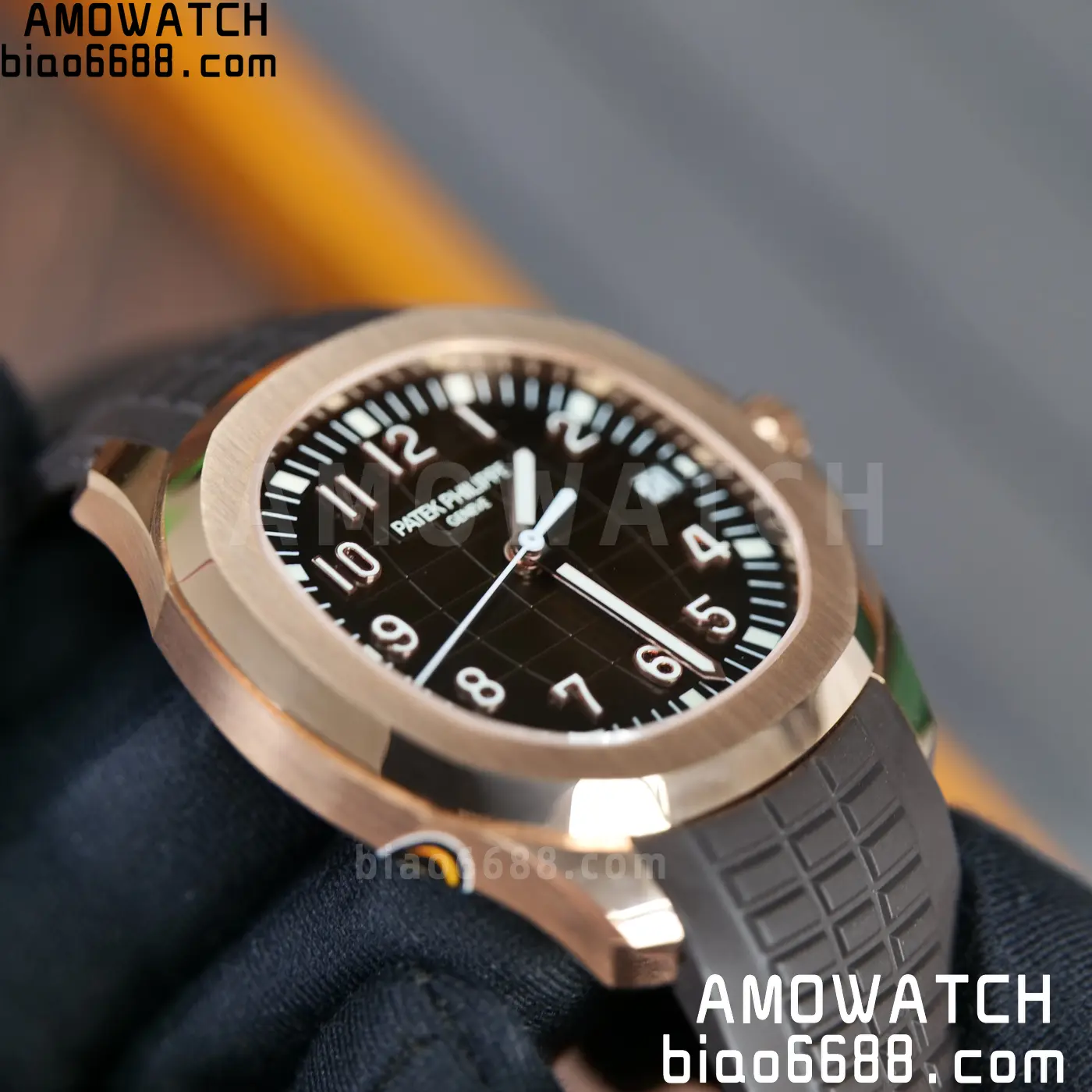 PP Aquanaut 5167R 40mm RG WSF 1:1 Best Edition Brown Dial On Brown Strap Super Clone DD330 Weighted 136g 101 62c985eedf08972 AMO Watch