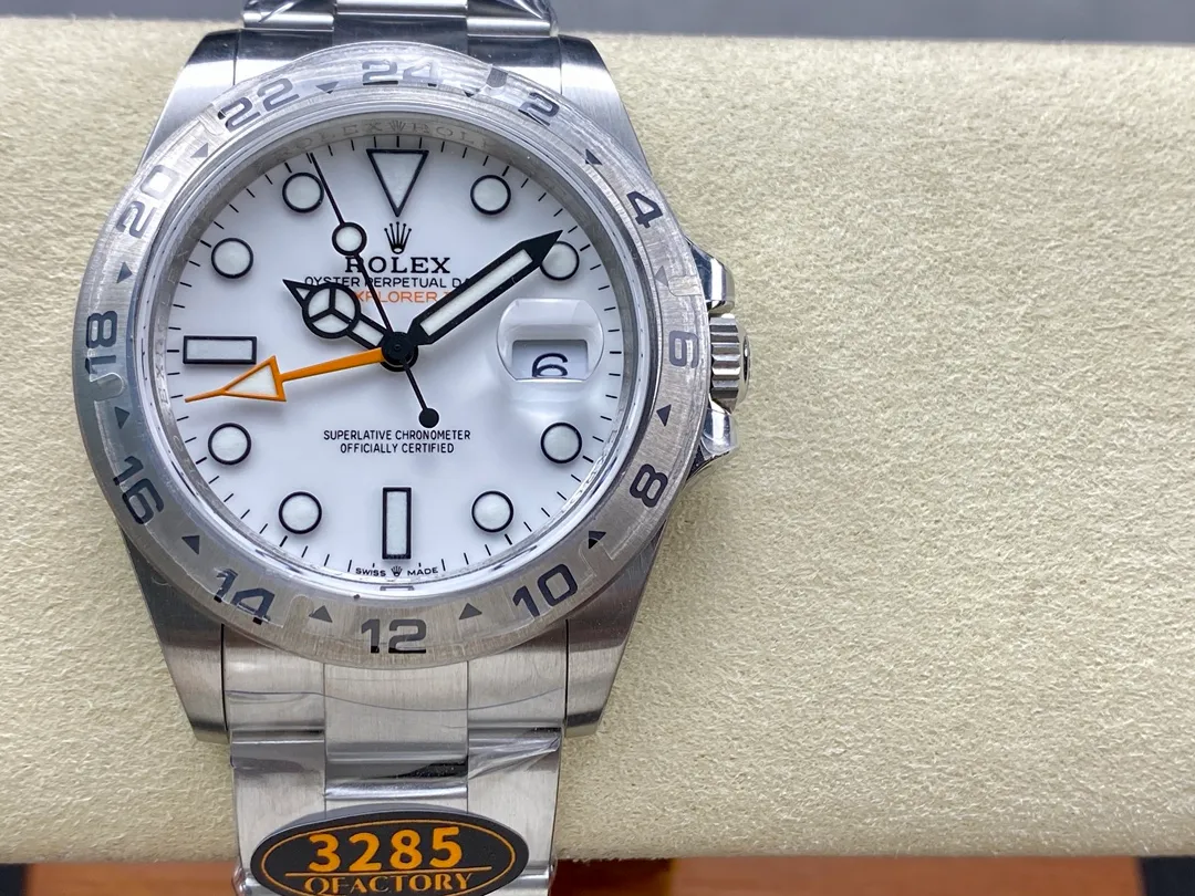 Rolex Explorer II 42mm 226570 Black 904L SS QF 1:1 Best Edition White Dial on Bracelet DD3285 28 62ec56cc7ddfd10 AMO Watch