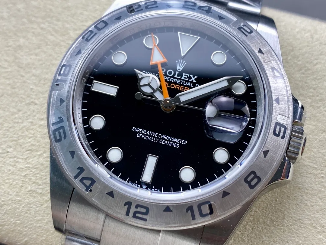 Rolex Explorer II 42mm 226570 Black 904L SS QF 1:1 Best Edition Black Dial on Bracelet DD3285 24 63397e5d9fb96a2 AMO Watch