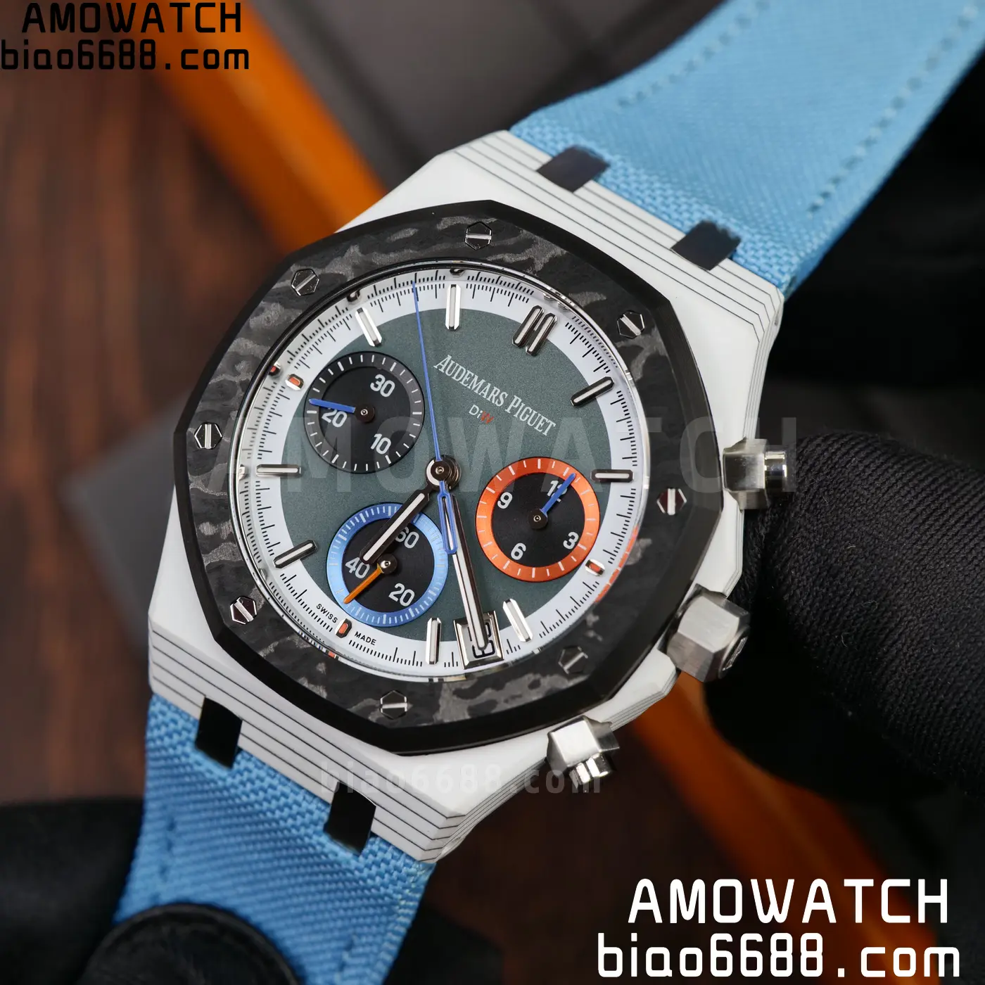 AP Royal Oak Chrono DIW 26240 41mm Quartz Fiber/NY Green Dial APF SH4401 79 64ecfbfd3f7ac8f AMO Watch