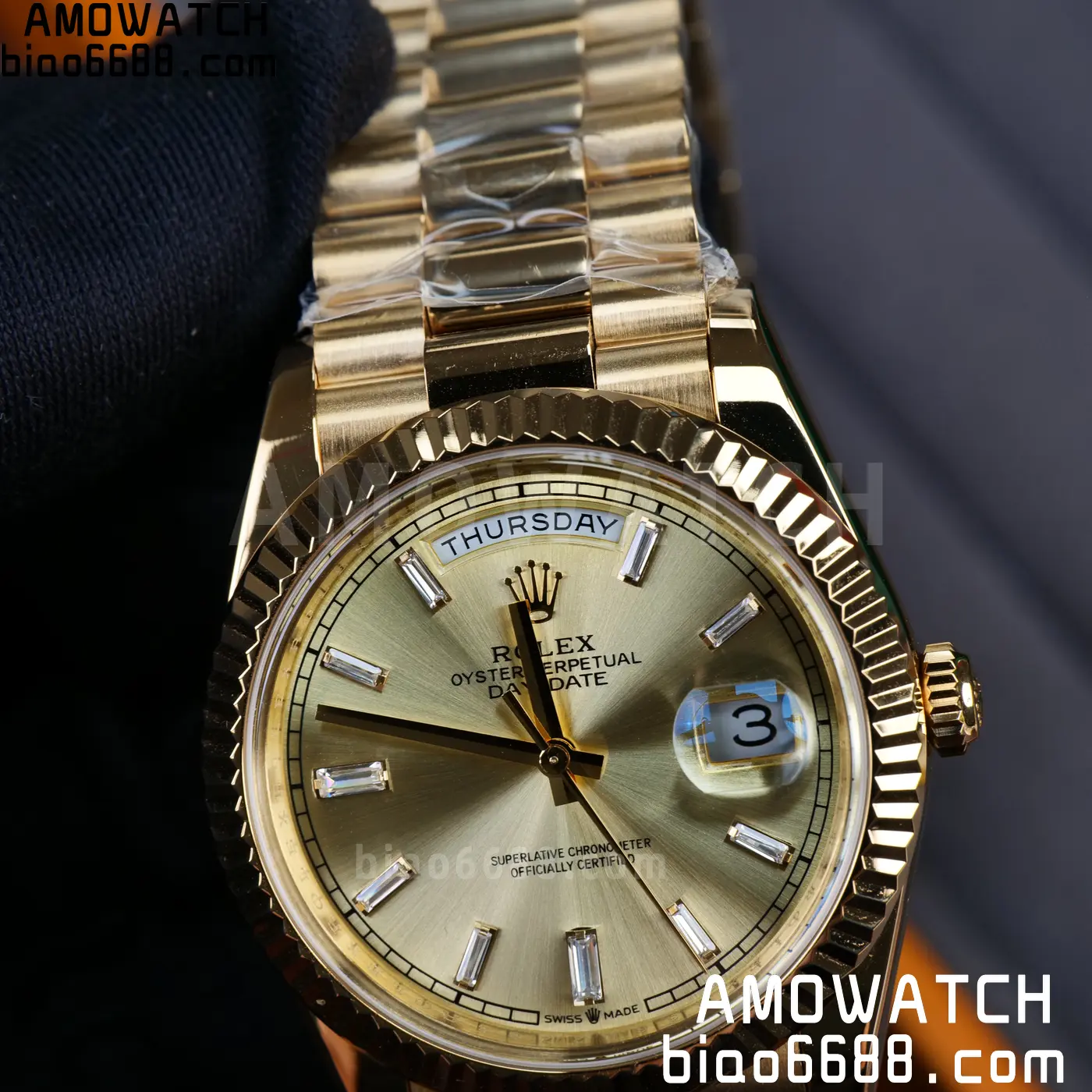 Custom Made Rolex Day Date 40 YG CBDF 1:1 Best Edition (Weighted) 75 66e515e124505ed AMO Watch