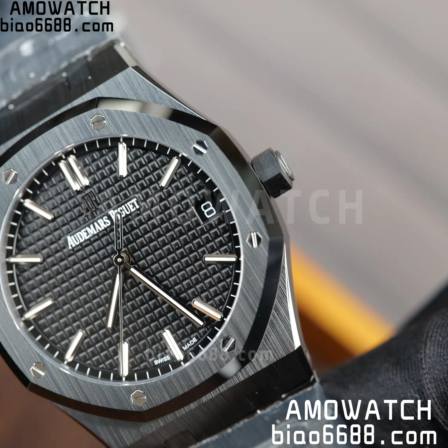 AP Royal Oak 41mm 15500 Black Ceramic ZF 1:1 Best Edition Black Dial on Ceramic Bracelet SA4302 Free Spring 99 672e09c4be2f9ea AMO Watch