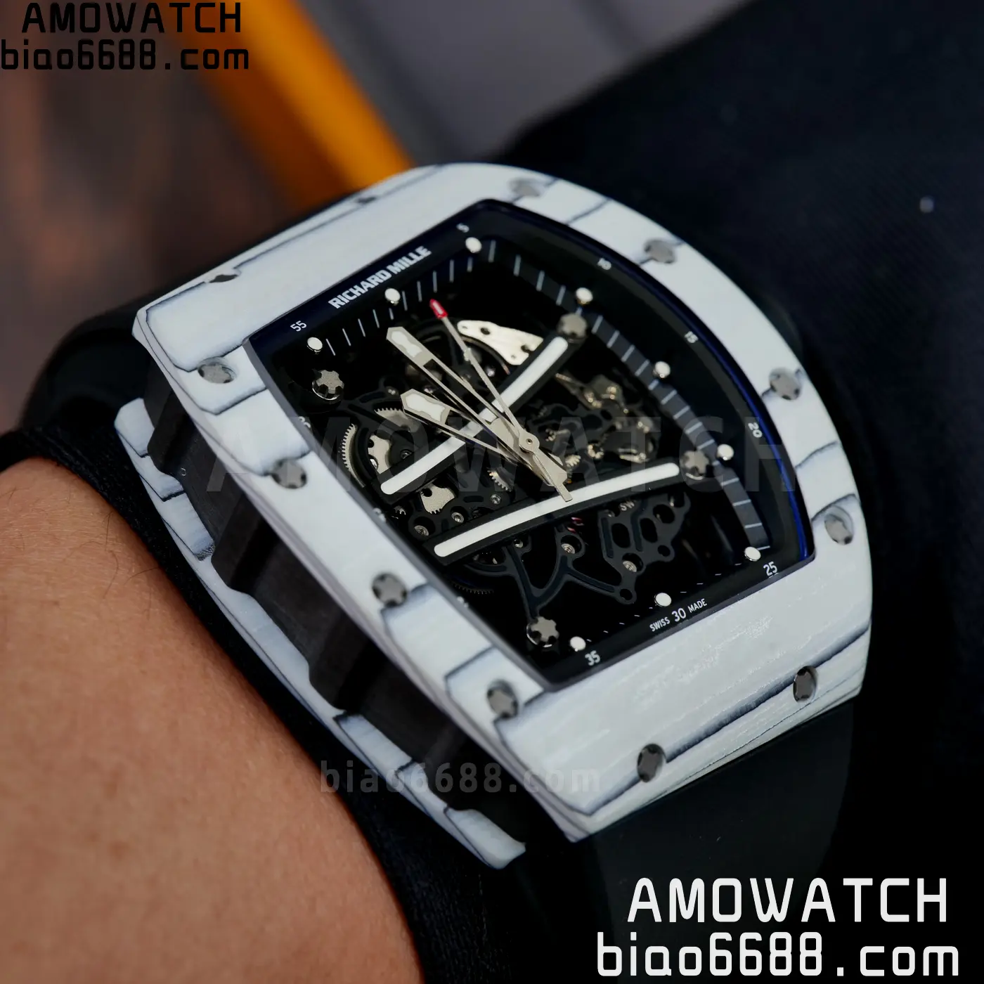 RICHARD MILLE RM61-01 RM6101 A9F 1:1 Best Edition Black Bezel Strap RMUL3 Free Sprung 101 68fd84eac24c638 阿默表行AmoWatch