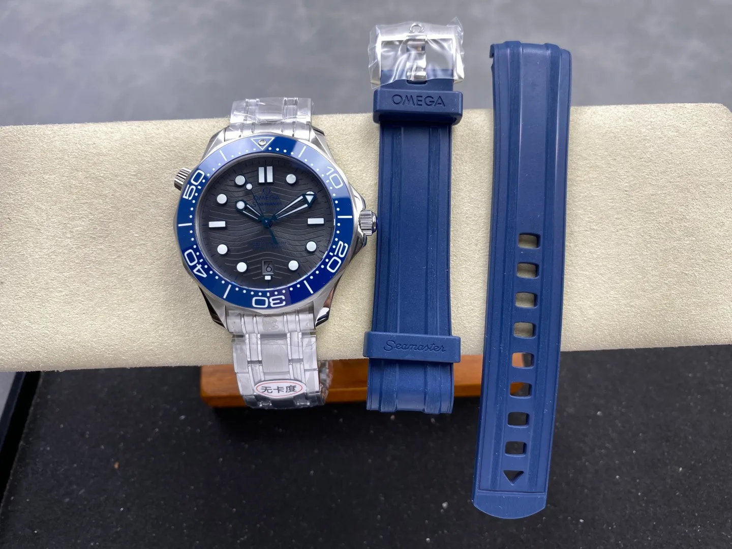 OMEGA Seamaster Diver 300M SS ORF 1:1 Best Edition Blue Ceramic Gray Dial on SS Bracelet (Free Spring) 29 6b4fbd2ee0d5967 AMO Watch