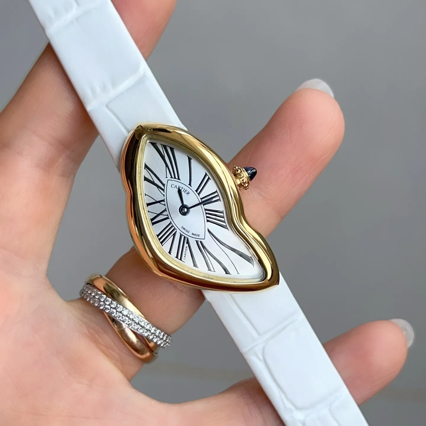 Cartier CRASH 23mm YG White dial Quartz 84 6f62df14f086e50 阿默表行AmoWatch