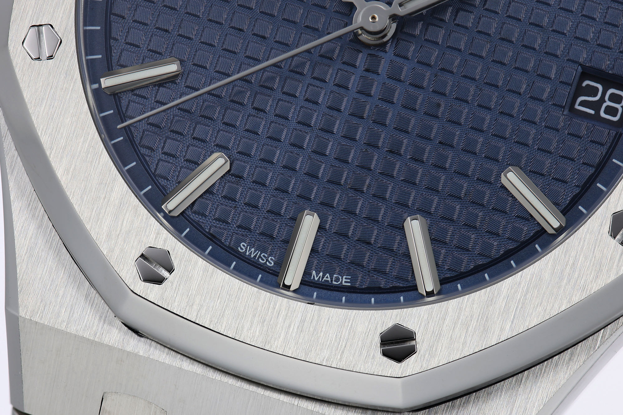 AP Royal Oak 41mm 15500 SS ZF 1:1 Best Edition Blue Textured Dial on SS Bracelet SA4302 Super Clone V4 (Free Sprung) 23 70523c9a95c773c AMO Watch