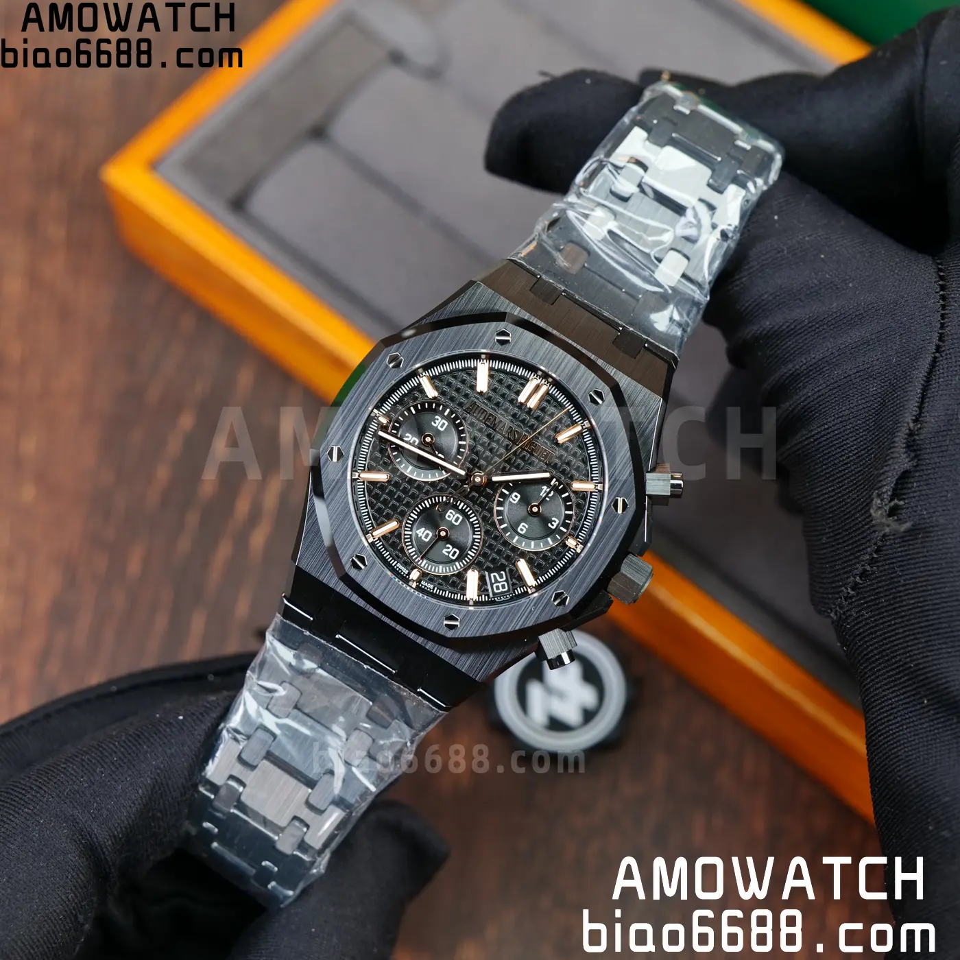 AP Royal Oak Chrono 26240 Black Ceramic ZF 1:1 Best Edition on Ceramic Bracelet SA4401 Super Clone V2 (Free Sprung) 67 717a6fd8fb7566c AMO Watch