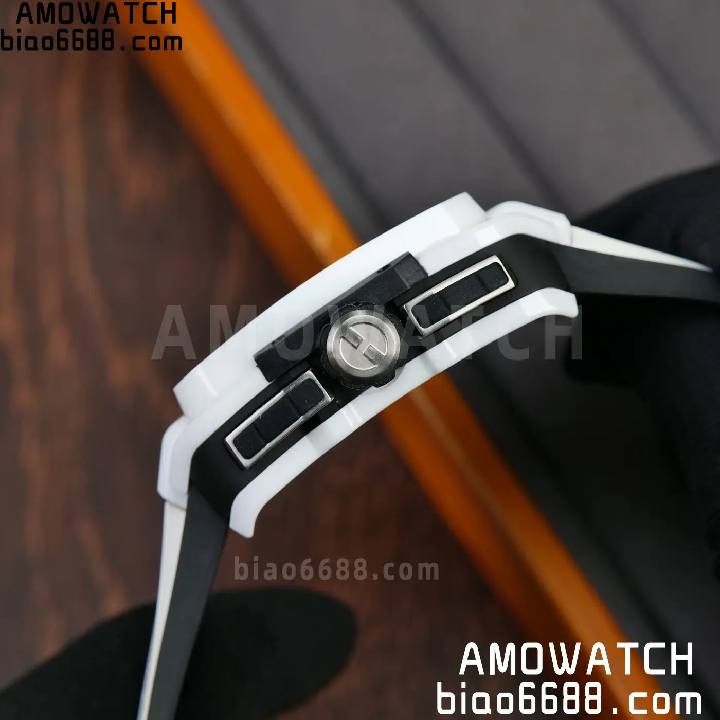 Hublot Square Bang Unico White Ceramic BBF 1:1 Best Edition on Rubber Strap A1280 61 727f1ac8d40fba5 AMO Watch