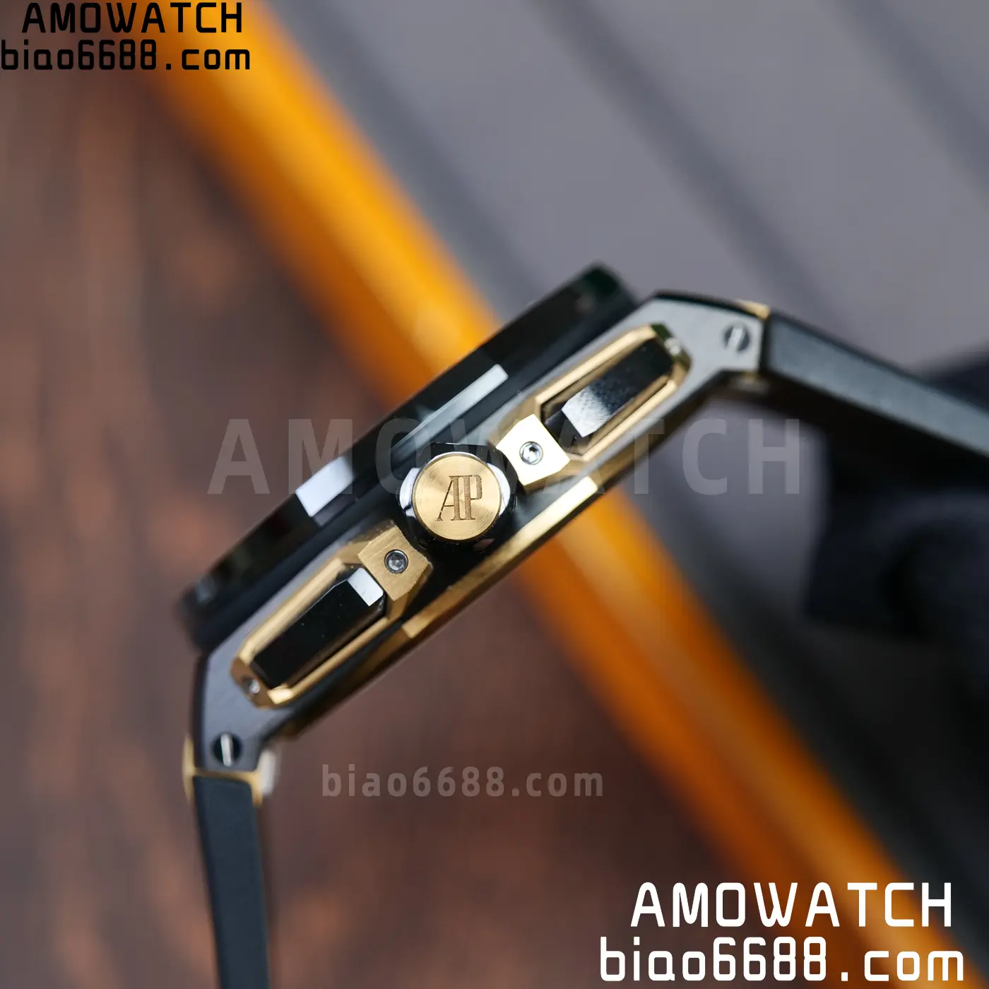AP Royal Oak Offshore 26420 Black Ceramic DDF 1:1 Best Edition Black/YG Dial on Black Rubber Strap DD4401 Super Clone 76 742b9b4398c82bd AMO Watch