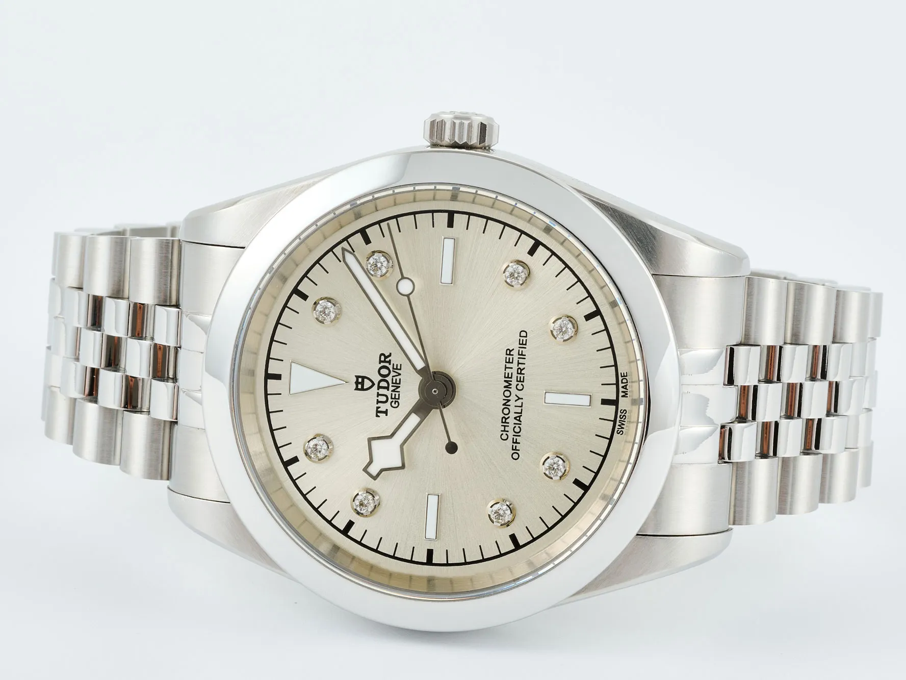 Tudor Black Bay One 41 SS HTF 1:1 Best Edition Silver Diamonds Dial on SS Bracelet A26J 21 79ebe73088a8a97 AMO Watch