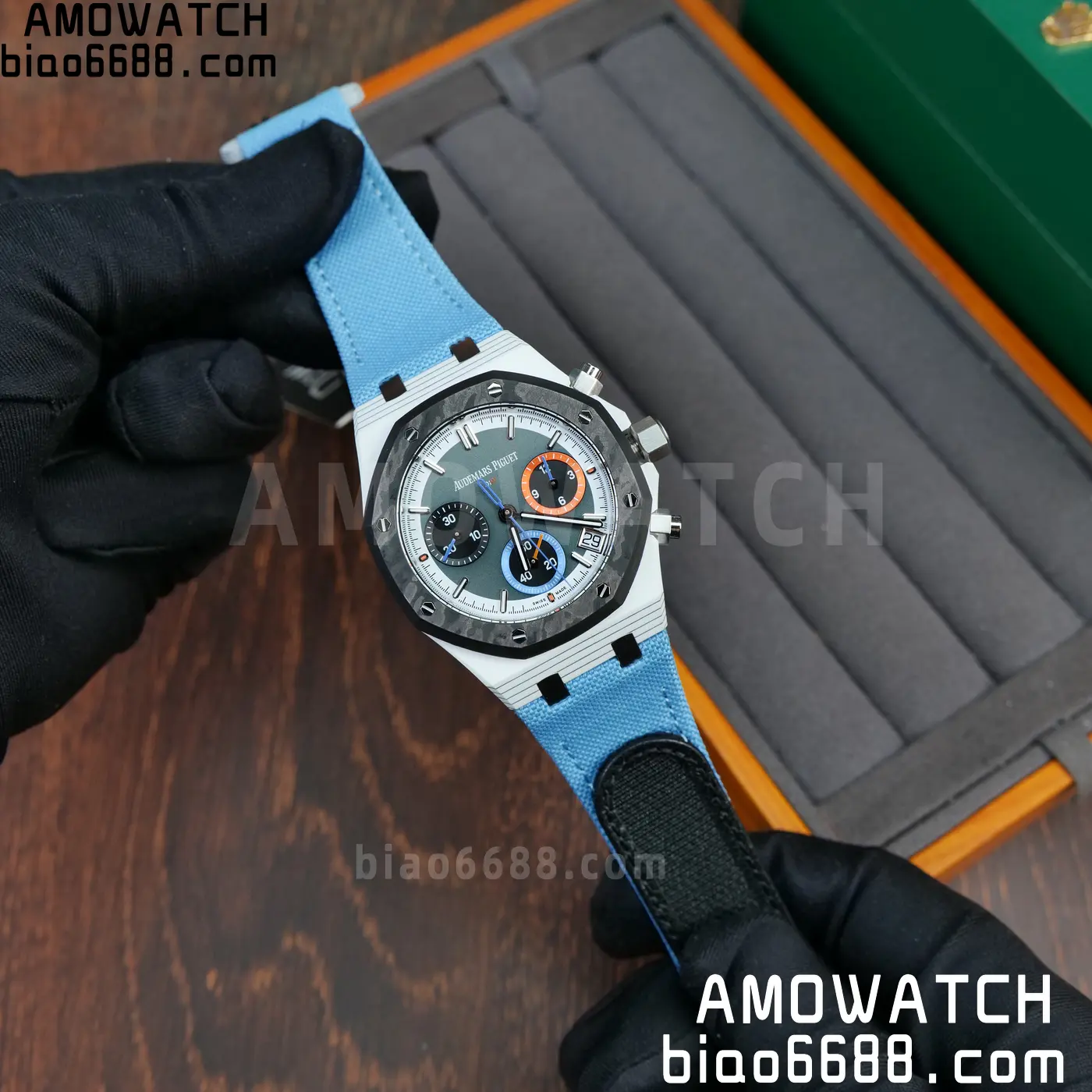 AP Royal Oak Chrono DIW 26240 41mm Quartz Fiber/NY Green Dial APF SH4401 66 7bce59341993ed5 AMO Watch