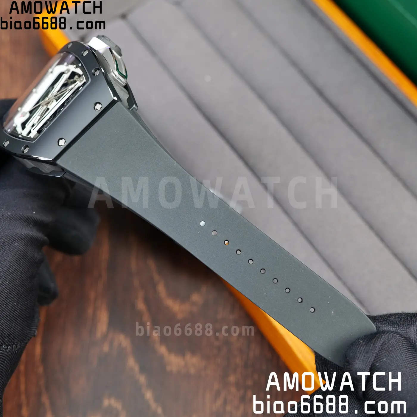 RICHARD MILLE RM61-01 RM6101 A9F 1:1 Best Edition Black Bezel White Strap RMUL3 Free Sprung 87 7d6dc246adf78f8 阿默表行AmoWatch