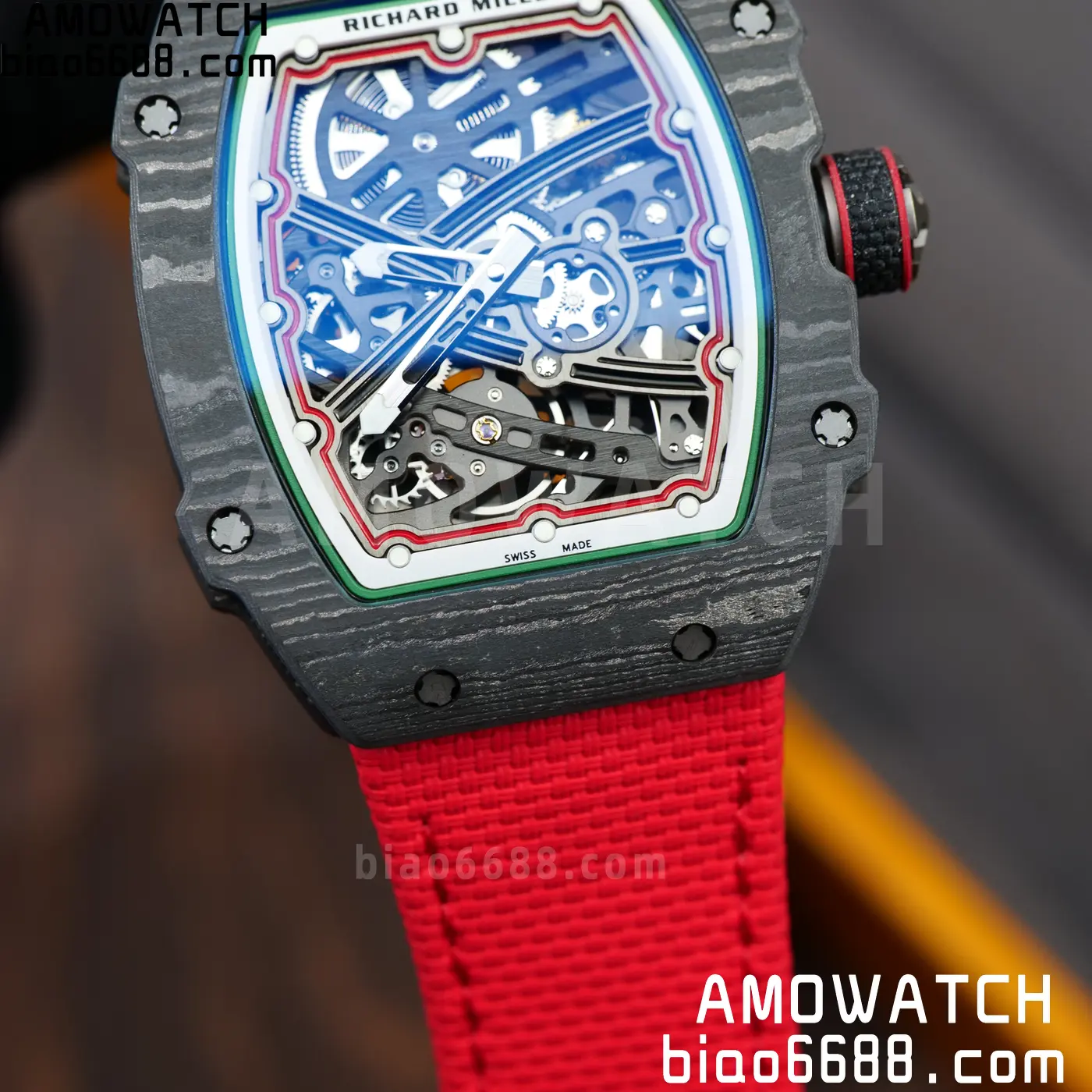 RICHARD MILLE RM67-02 Black NTPT RICH Factory 1:1 Italy Green/Red/White Skeleton Dial CRMA7 Super Clone 109 7e69a32982d222a 阿默表行AmoWatch