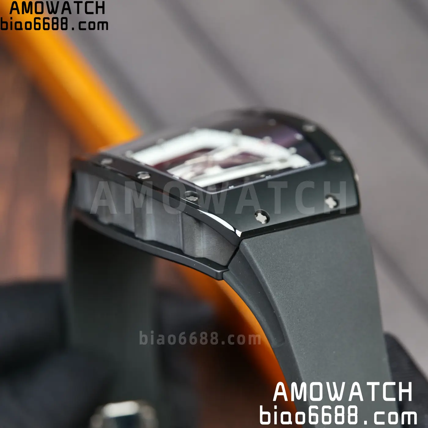 RICHARD MILLE RM61-01 RM6101 A9F 1:1 Best Edition Black Bezel White Strap RMUL3 Free Sprung 90 7eca5ed927cc415 阿默表行AmoWatch
