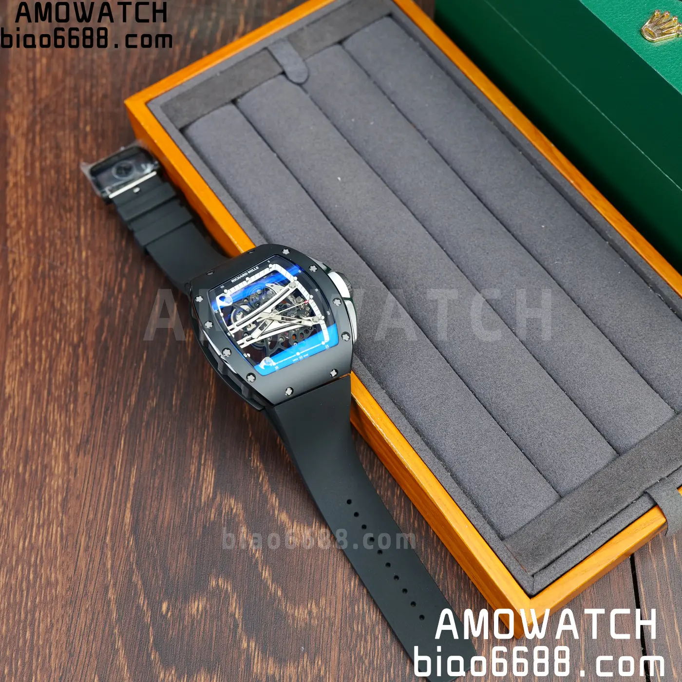 RICHARD MILLE RM61-01 RM6101 A9F 1:1 Best Edition Black Bezel White Strap RMUL3 Free Sprung 80 801819c560ffb68 阿默表行AmoWatch