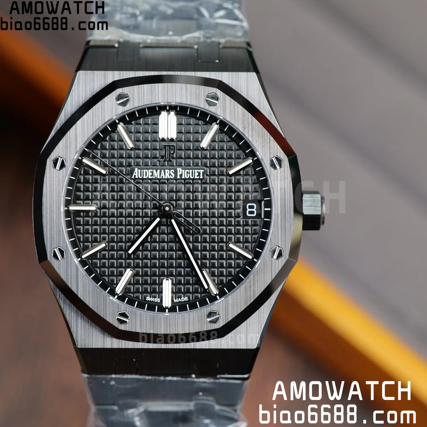 AP Royal Oak 41mm 15500 Black Ceramic ZF 1:1 Best Edition Black Dial on Ceramic Bracelet SA4302 Free Spring 89 81416884748b95e AMO Watch
