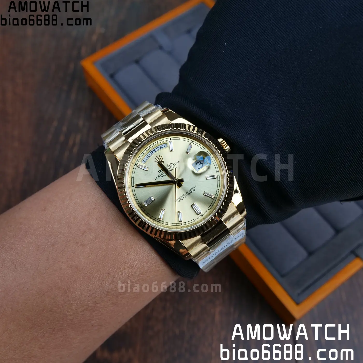Custom Made Rolex Day Date 40 YG CBDF 1:1 Best Edition (Weighted) 87 8336a504c467e43 AMO Watch