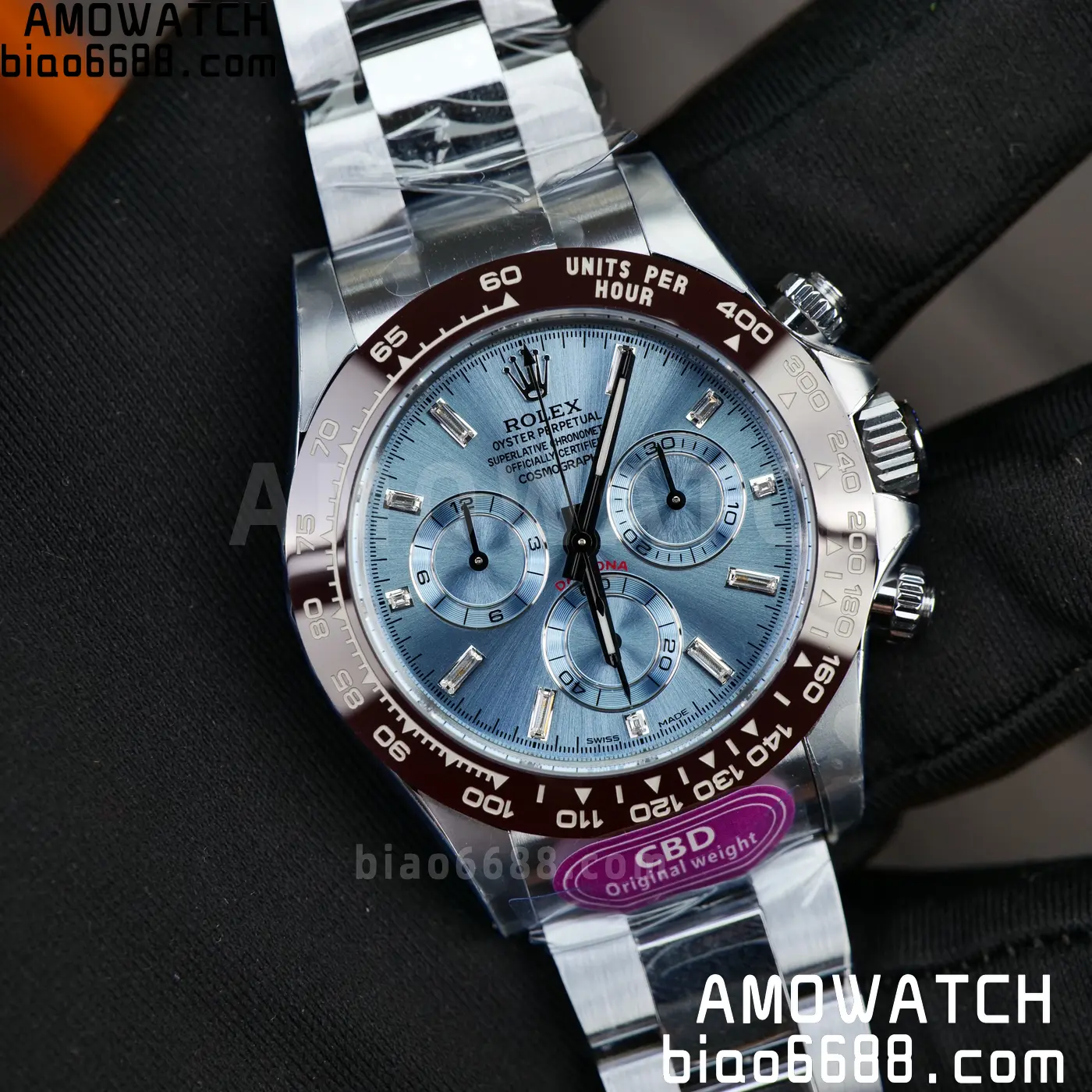 Rolex Daytona 116506 CBDF 1:1 Best Edition Ice Blue Crystal Dial on SS Bracelet 4130 210g 88 849e49ae44043bf AMO Watch