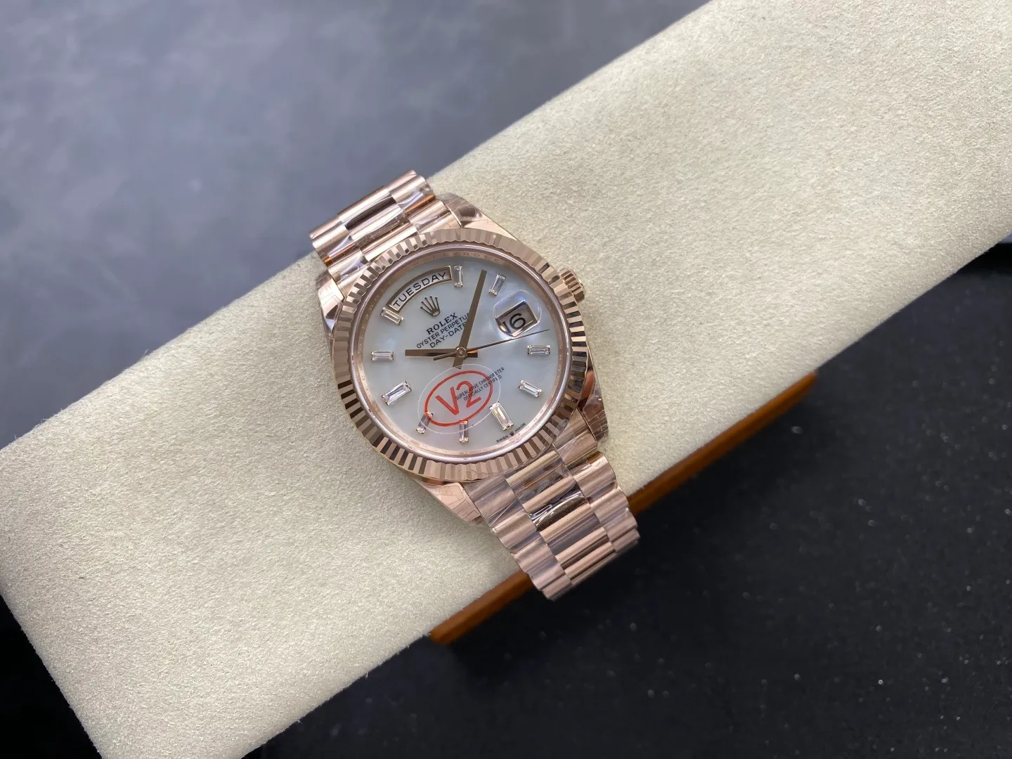 Rolex DayDate 40 228235 VSF 1:1 Best Edition White MOP Crystal Dial on President Bracelet VS3255 V2 Weighted 182g 29 852804aaf5480b4 AMO Watch