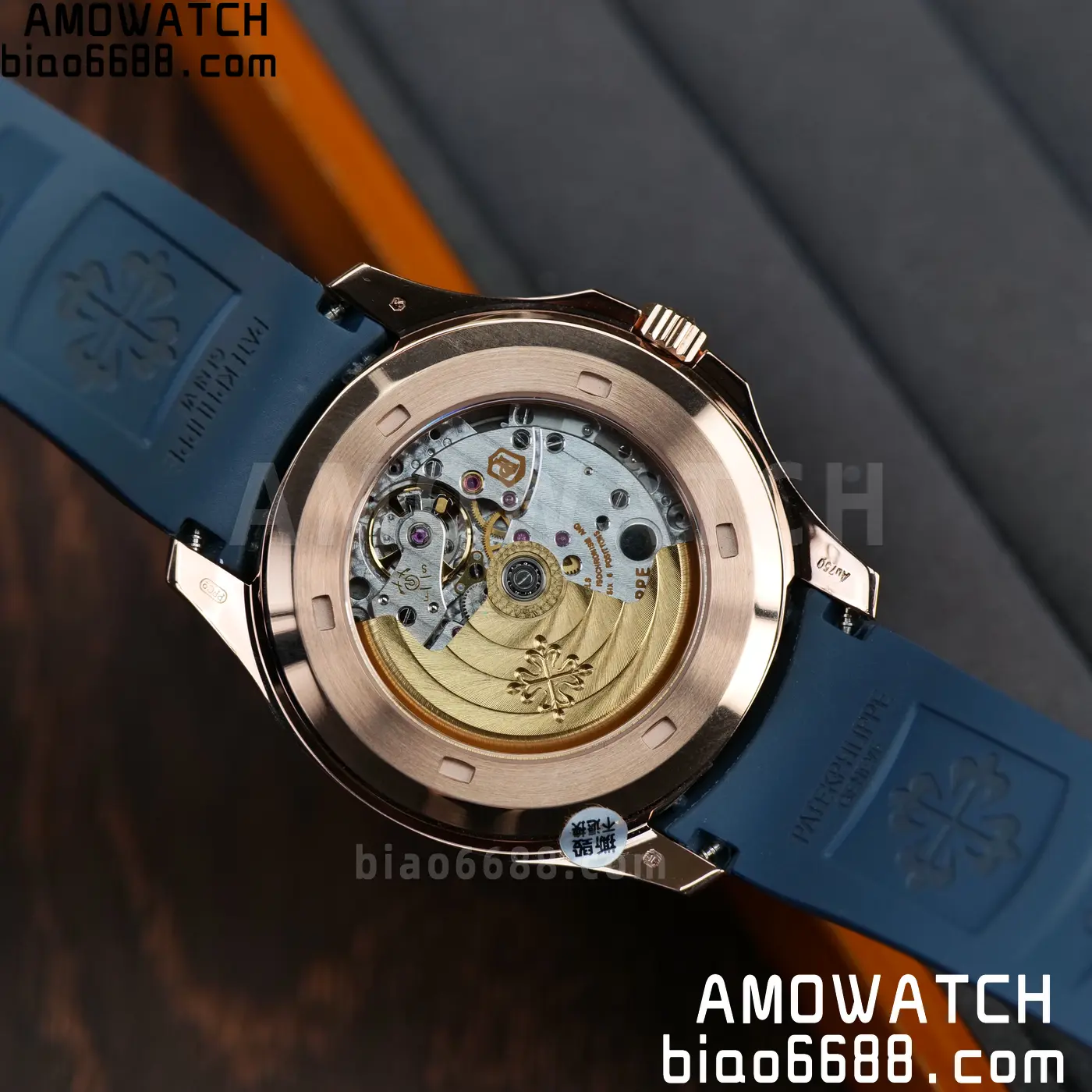 Patek Philippe Aquanaut 5261R RG PPM Factory 1:1 Best Edition Dial on Blue Rubber Strap V2 82 8536ebc841b772a AMO Watch