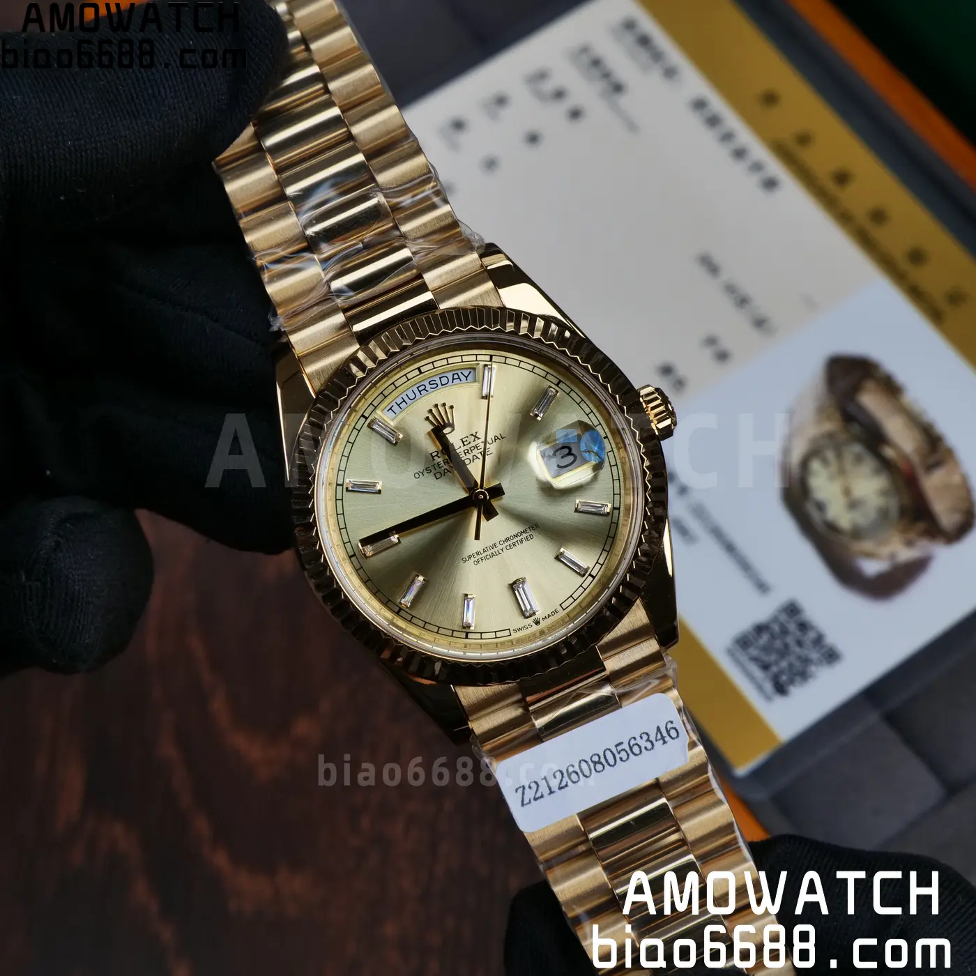 Custom Made Rolex Day Date 40 YG CBDF 1:1 Best Edition (Weighted) 61 85e3678d114839f AMO Watch