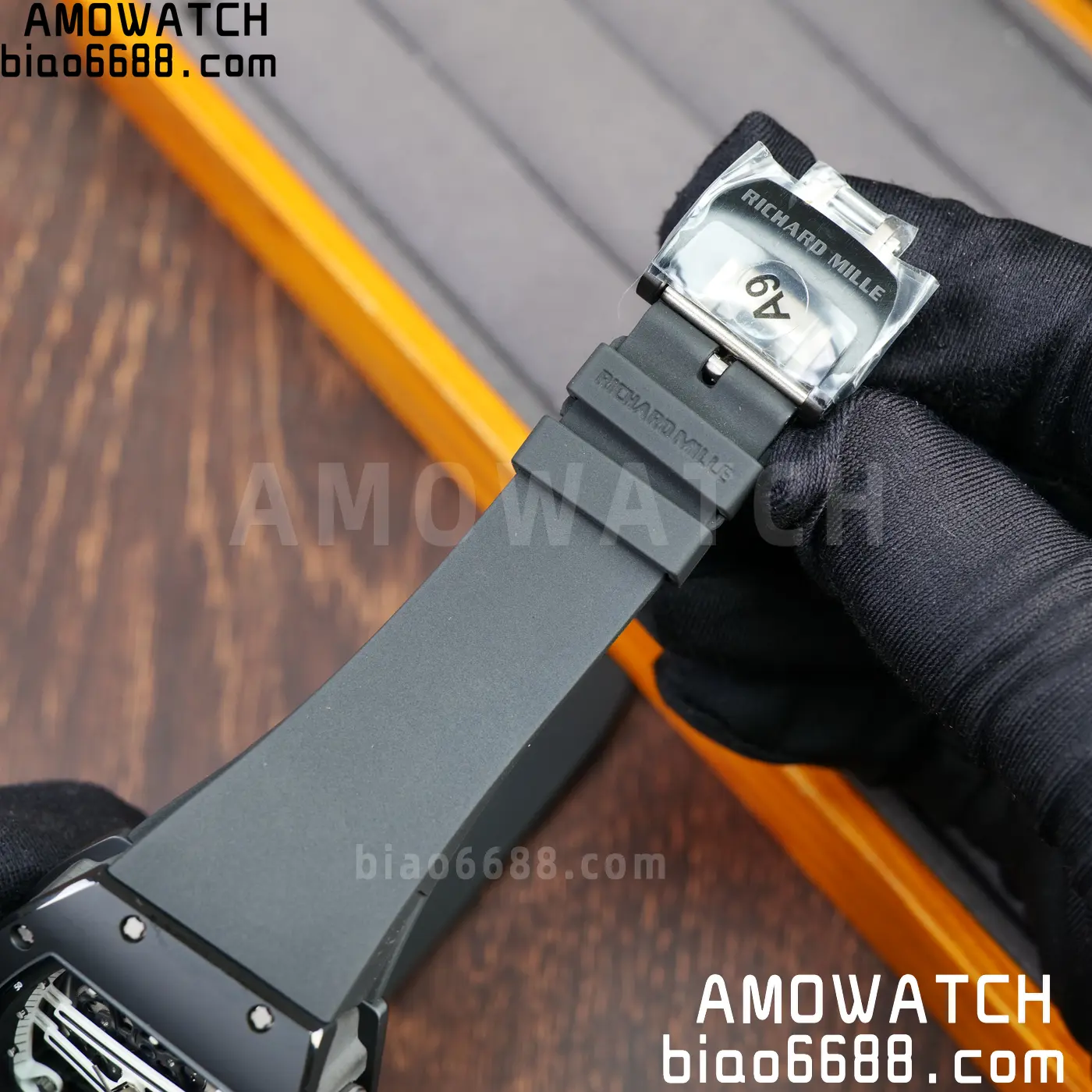 RICHARD MILLE RM61-01 RM6101 A9F 1:1 Best Edition Black Bezel Black Strap RMUL3 Free Sprung 86 86b6eddd71ab727 AMO Watch