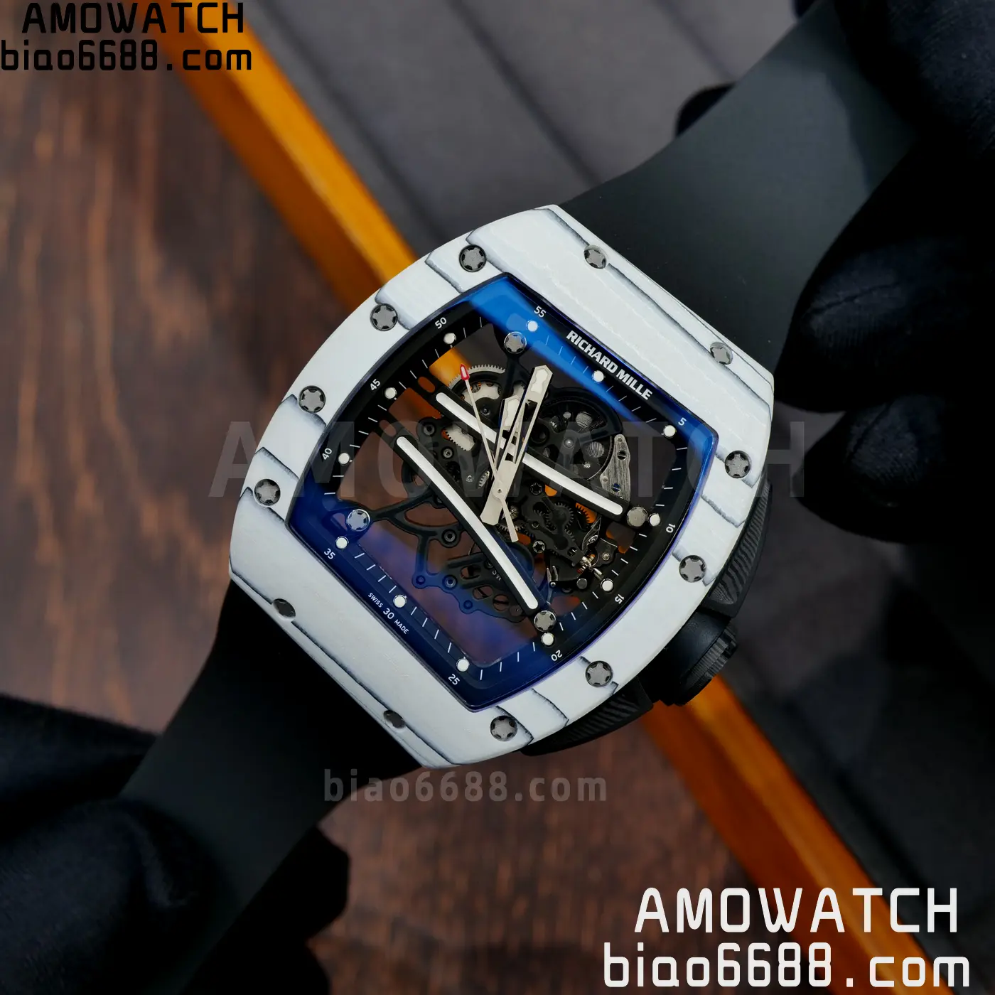 RICHARD MILLE RM61-01 RM6101 A9F 1:1 Best Edition Black Bezel Strap RMUL3 Free Sprung 75 8b7258a4da04d44 阿默表行AmoWatch