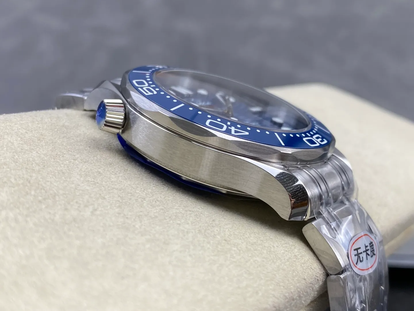 Seamaster Diver 300M SS ORF 1:1 Best Edition Blue Ceramic BlueDial on SS Bracelet (Free Spring) 33 8d2b56ffb2a8ee9 AMO Watch