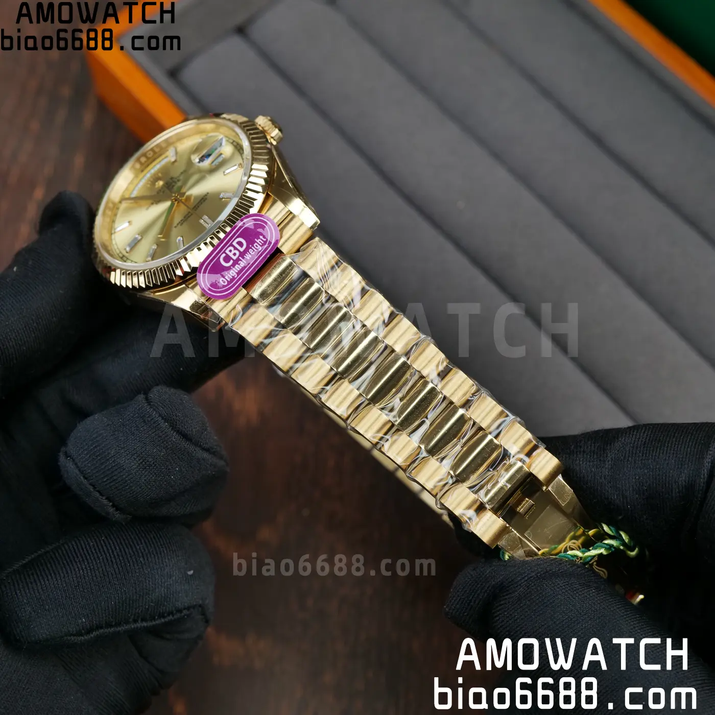 Rolex Day Date 40 YG CBDF 1:1 Best Edition YG Dial on President Bracelet VR3255 (210g) 66 8fd92f4f1b72cdd AMO Watch