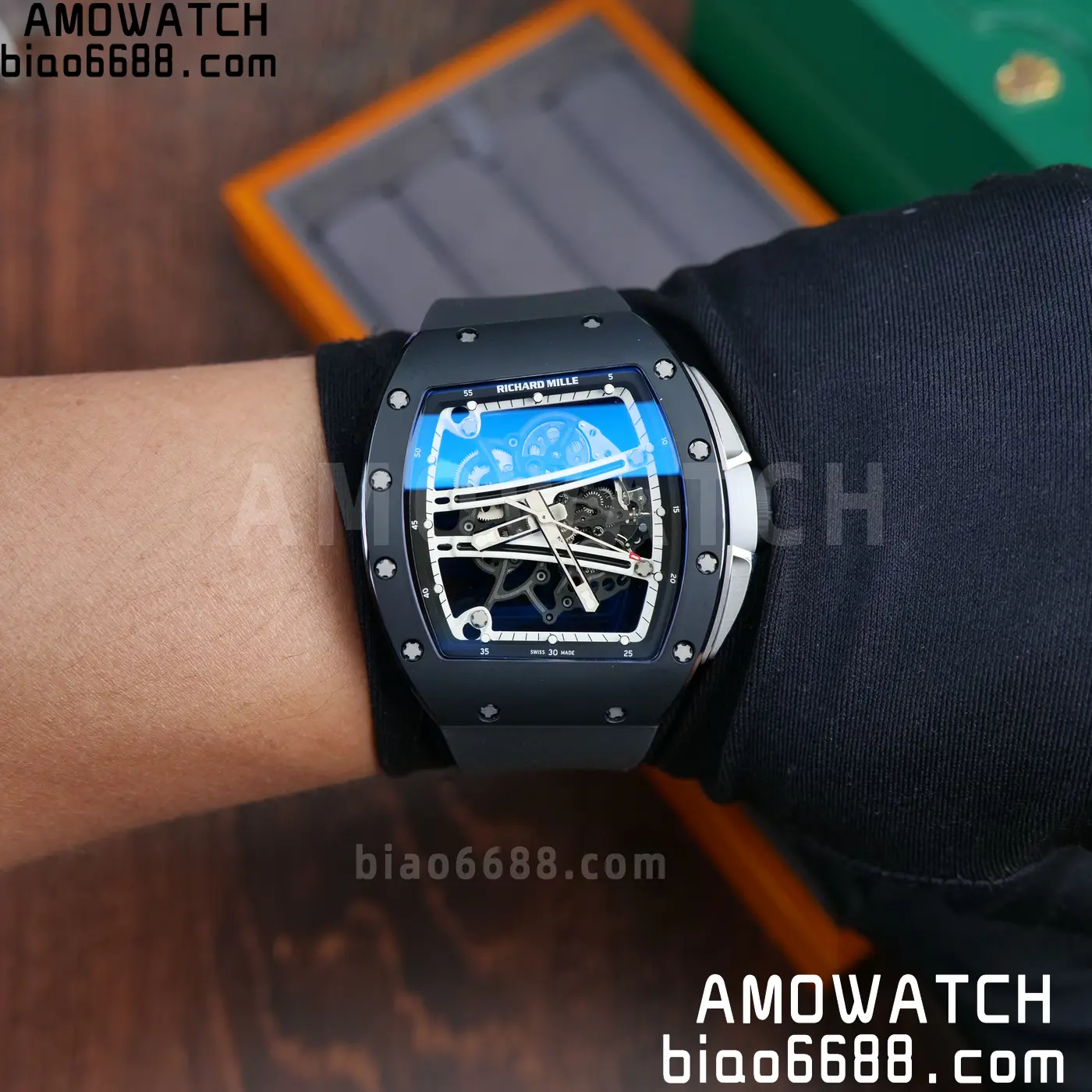 RICHARD MILLE RM61-01 RM6101 A9F 1:1 Best Edition Black Bezel White Strap RMUL3 Free Sprung 116 90194ce4d0e42d8 阿默表行AmoWatch