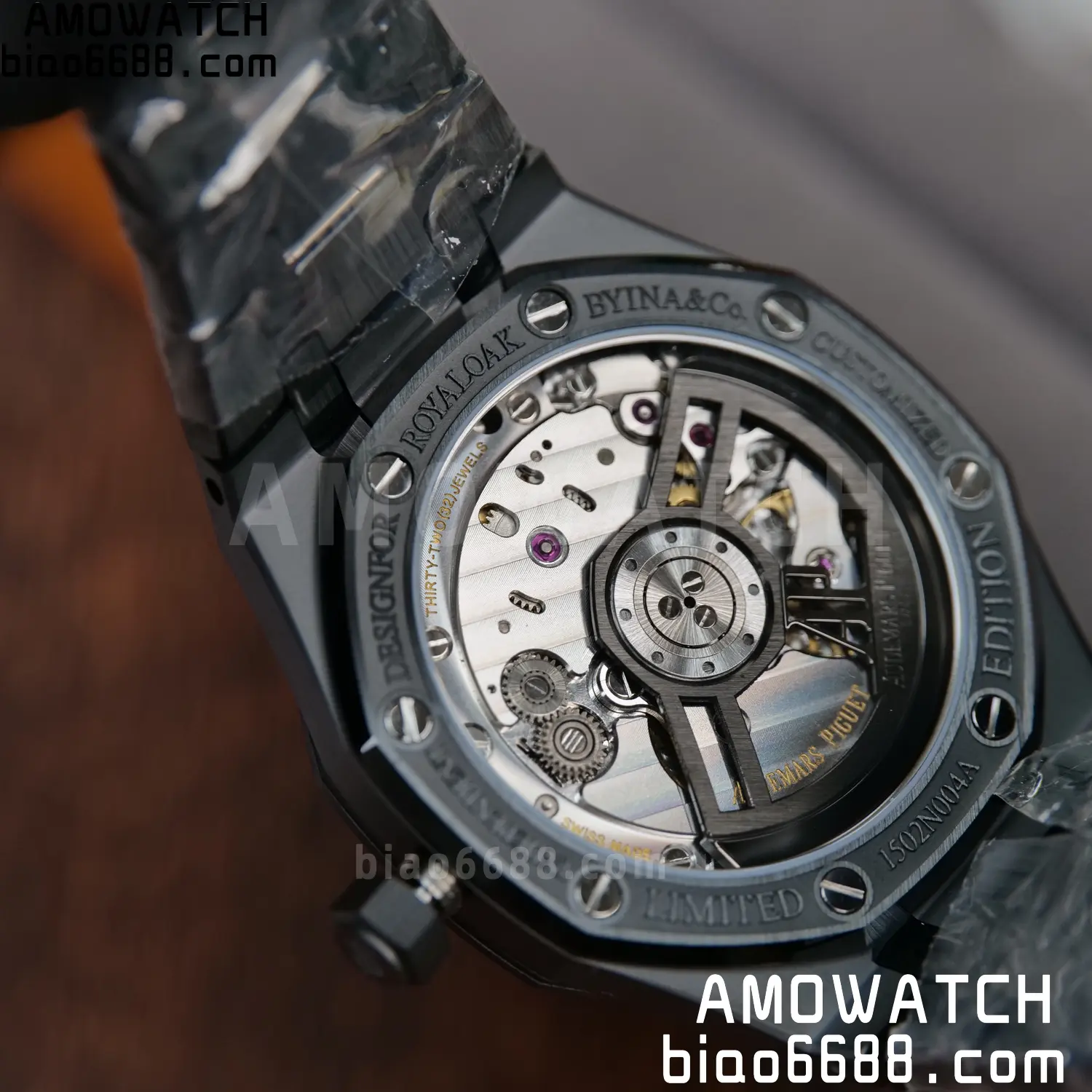 AP Royal Oak 41mm 15500 Black Ceramic ZF 1:1 Best Edition Black Dial on Ceramic Bracelet SA4302 Free Spring 115 9042a9e3c1ee747 AMO Watch