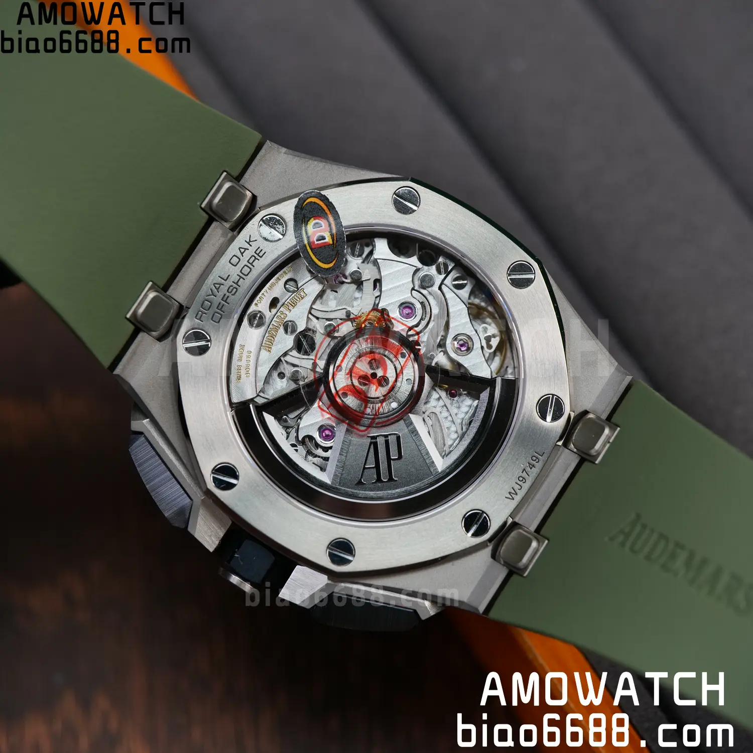 AP Royal Oak Offshore 26420 Titanium DDF 1:1 Best Edition Green/Black Dial on Green Rubber Strap DD4401 Super Clone 94 90d218bb886561f AMO Watch