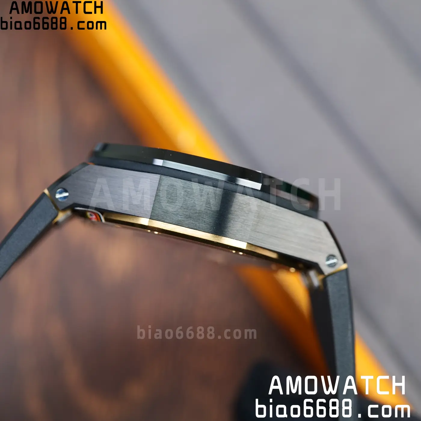 AP Royal Oak Offshore 26420 Black Ceramic DDF 1:1 Best Edition Black/YG Dial on Black Rubber Strap DD4401 Super Clone 74 92eb352f160acce AMO Watch