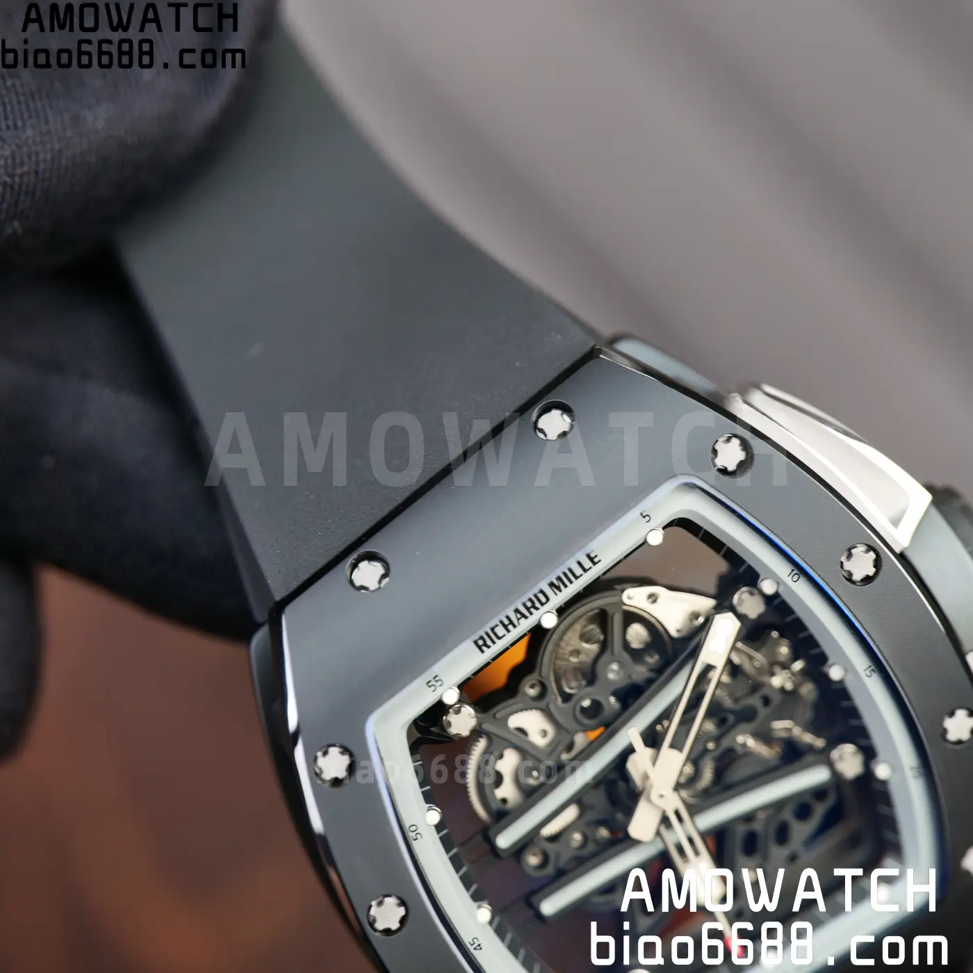 RICHARD MILLE RM61-01 RM6101 A9F 1:1 Best Edition Black Bezel on Black Rubber Strap RMUL3 Free Sprung 65 93d23d6761700a1 阿默表行AmoWatch