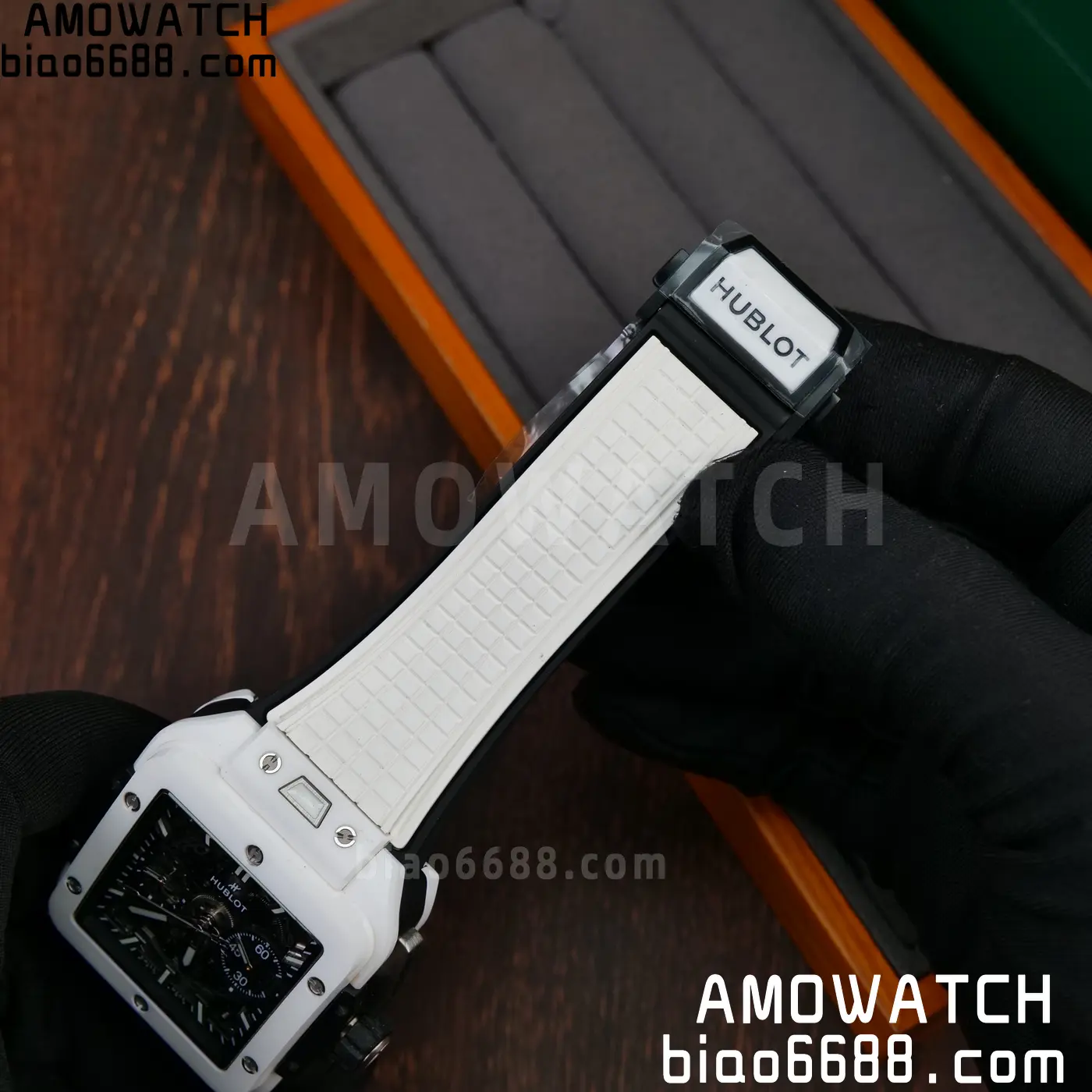 Hublot Square Bang Unico White Ceramic BBF 1:1 Best Edition on Rubber Strap A1280 57 94482441b04c801 AMO Watch