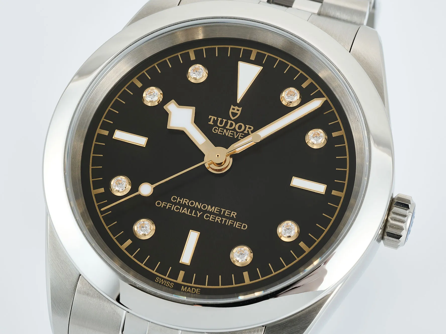 Tudor Black Bay One 41 SS HTF 1:1 Best Edition Black Diamonds Dial on SS Bracelet A26J 21 94d06b37f1bedad AMO Watch