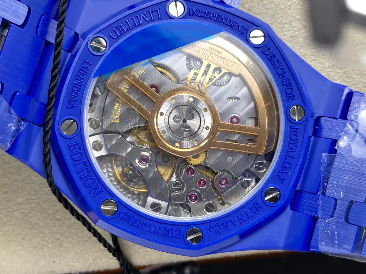 AP Royal Oak 41mm 15500 Blue Ceramic ZF 1:1 Best Edition Blue Dial on Ceramic Bracelet SA4302 Free Spring 34 95298613d3c77d5 AMO Watch