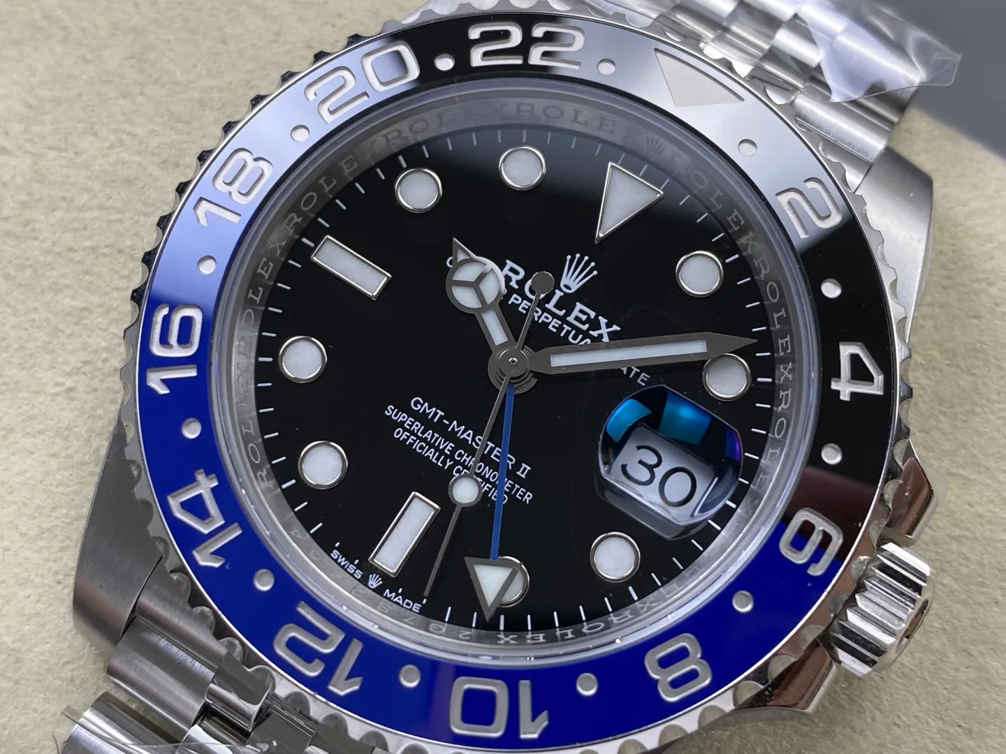 Rolex GMT-Master II 126710 BLNR 904L Steel RICH Batgirl 1:1 Best Edition on Jubilee Bracelet JH3285 (Free Sprung) V2 28 9566d383b11e448 阿默表行AmoWatch
