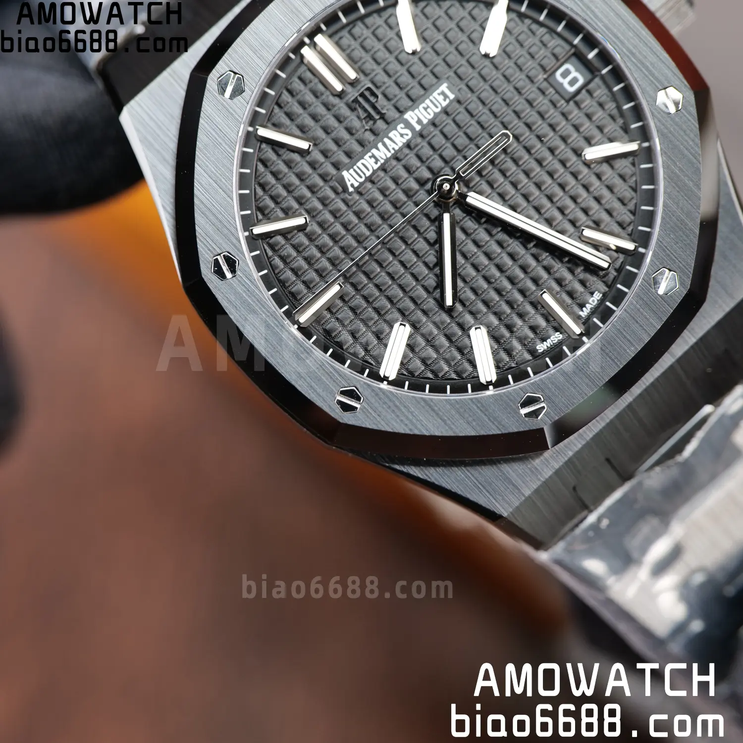 AP Royal Oak 41mm 15500 Black Ceramic ZF 1:1 Best Edition Black Dial on Ceramic Bracelet SA4302 Free Spring 100 96fc345e0730f89 AMO Watch