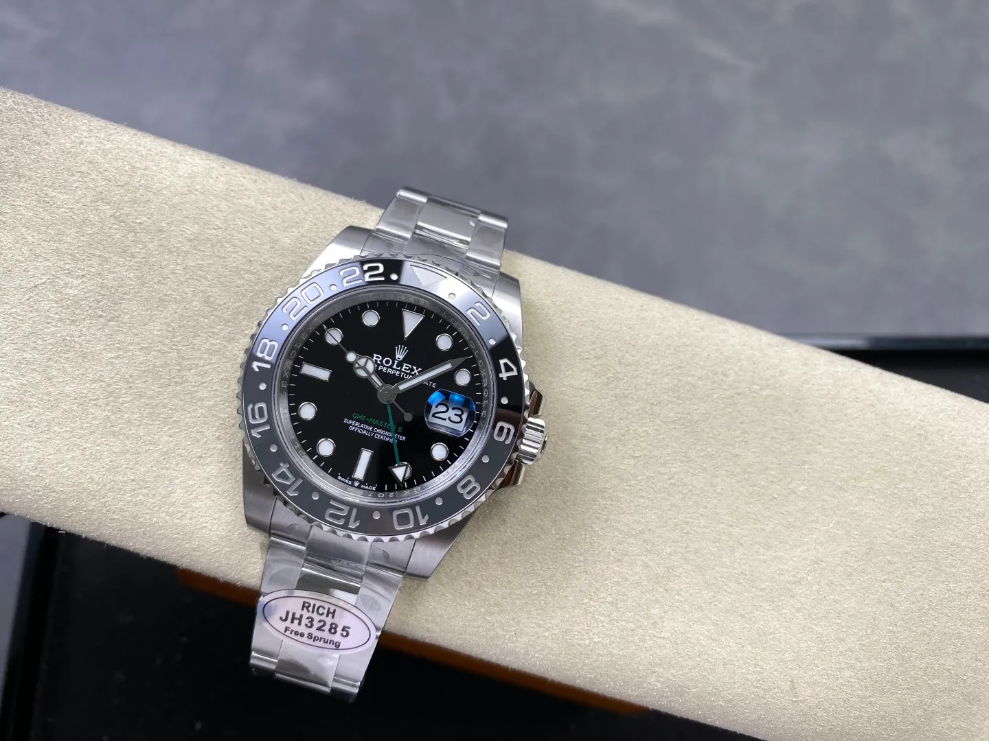 Rolex GMT-Master II 126710 BLNR 904L Steel RICH Bruce Wayne 1:1 Best Edition on Oyster Bracelet JH3285 (Free Sprung) V2 46 98160cfb83f7cd6 阿默表行AmoWatch