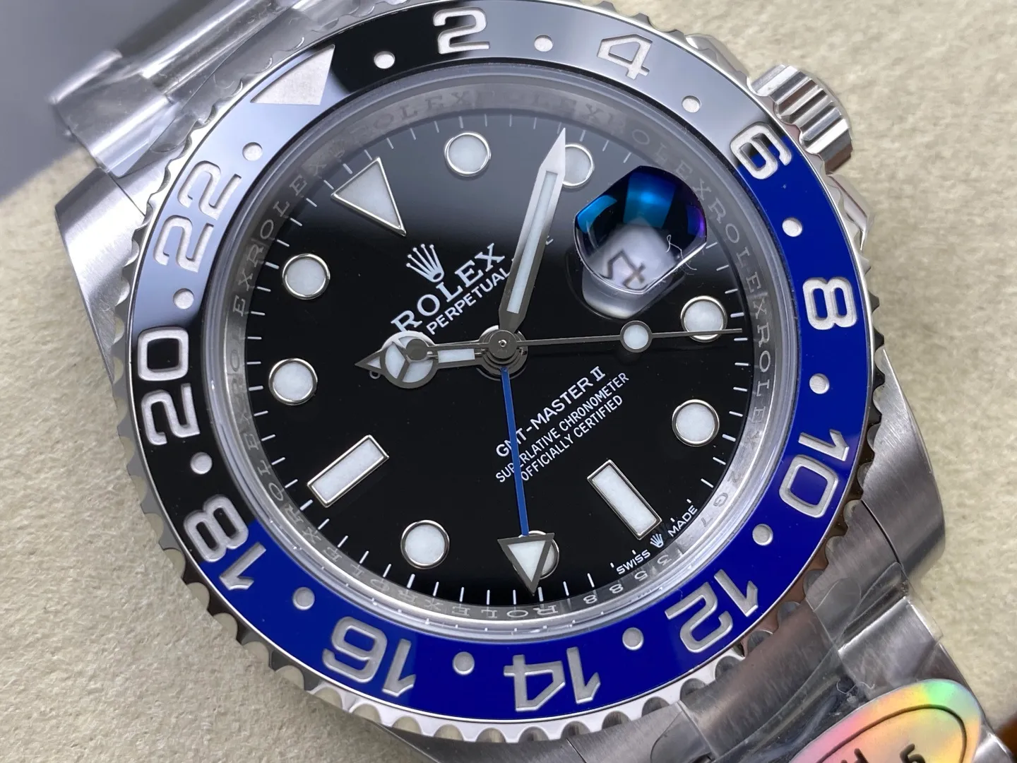 Rolex GMT-Master II 126710 BLNR 904L Steel RICH Batgirl 1:1 Best Edition on Oyster Bracelet JH3285 (Free Sprung) V2 27 9816977b633cd78 阿默表行AmoWatch