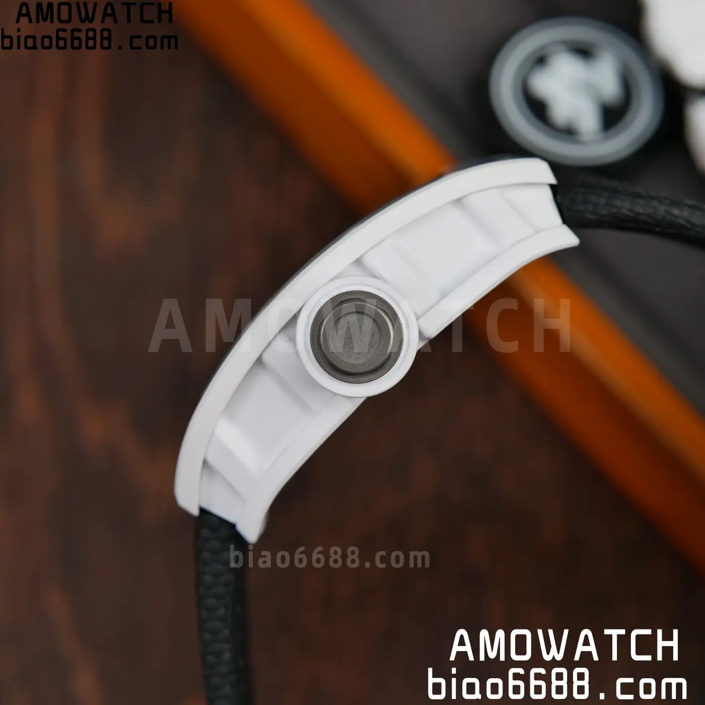 Richard Mille RM055 White Ceramic ZF 1:1 Best Edition on Black Nylon Strap RMUL2 Super Clone V3 68 996ee3f16481ce4 AMO Watch