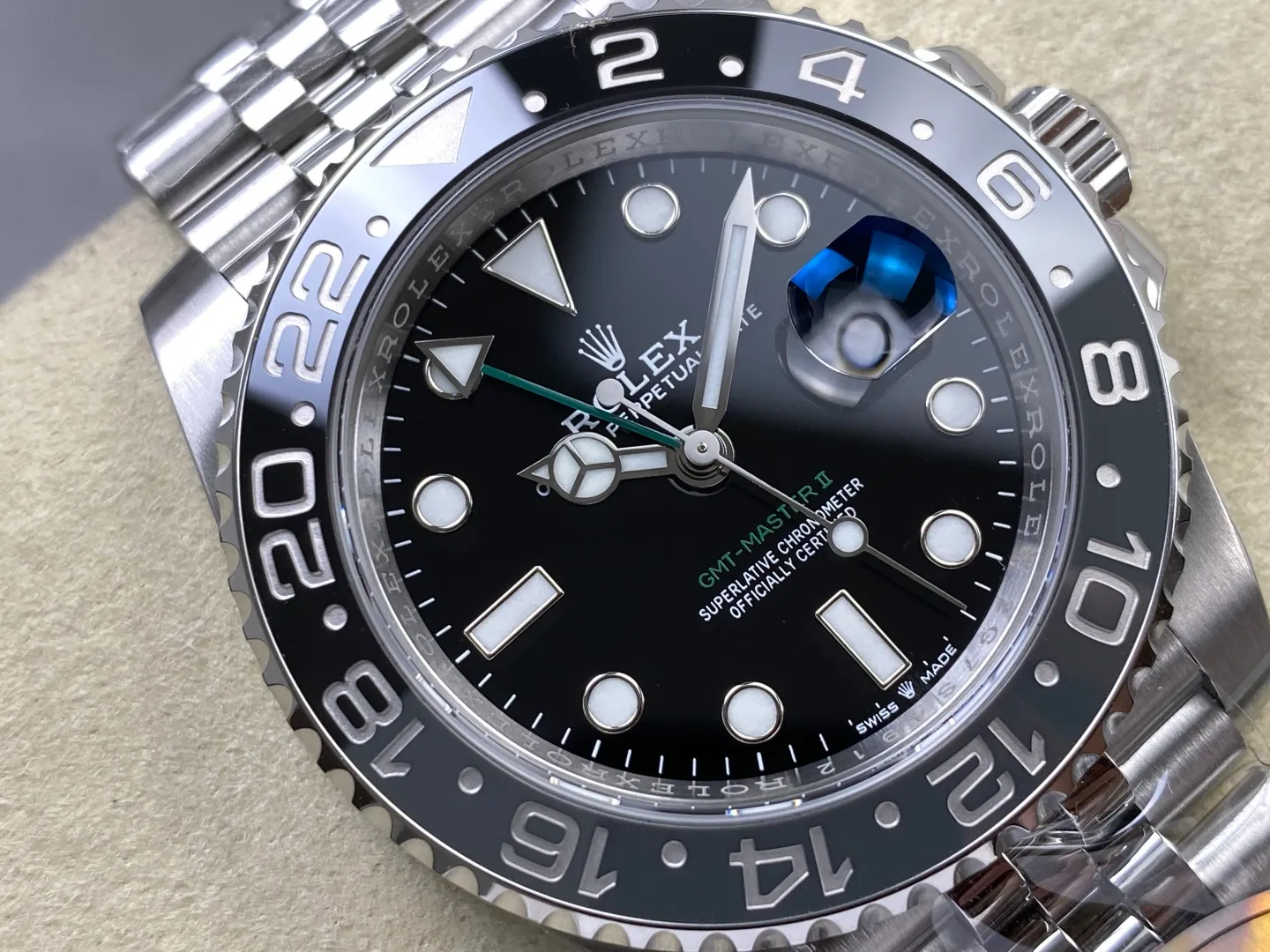 Rolex GMT-Master II 126710 BLNR 904L Steel RICH Bruce Wayne 1:1 Best Edition on Jubilee Bracelet JH3285 (Free Sprung) V2 43 9a66d8553b5098b 阿默表行AmoWatch